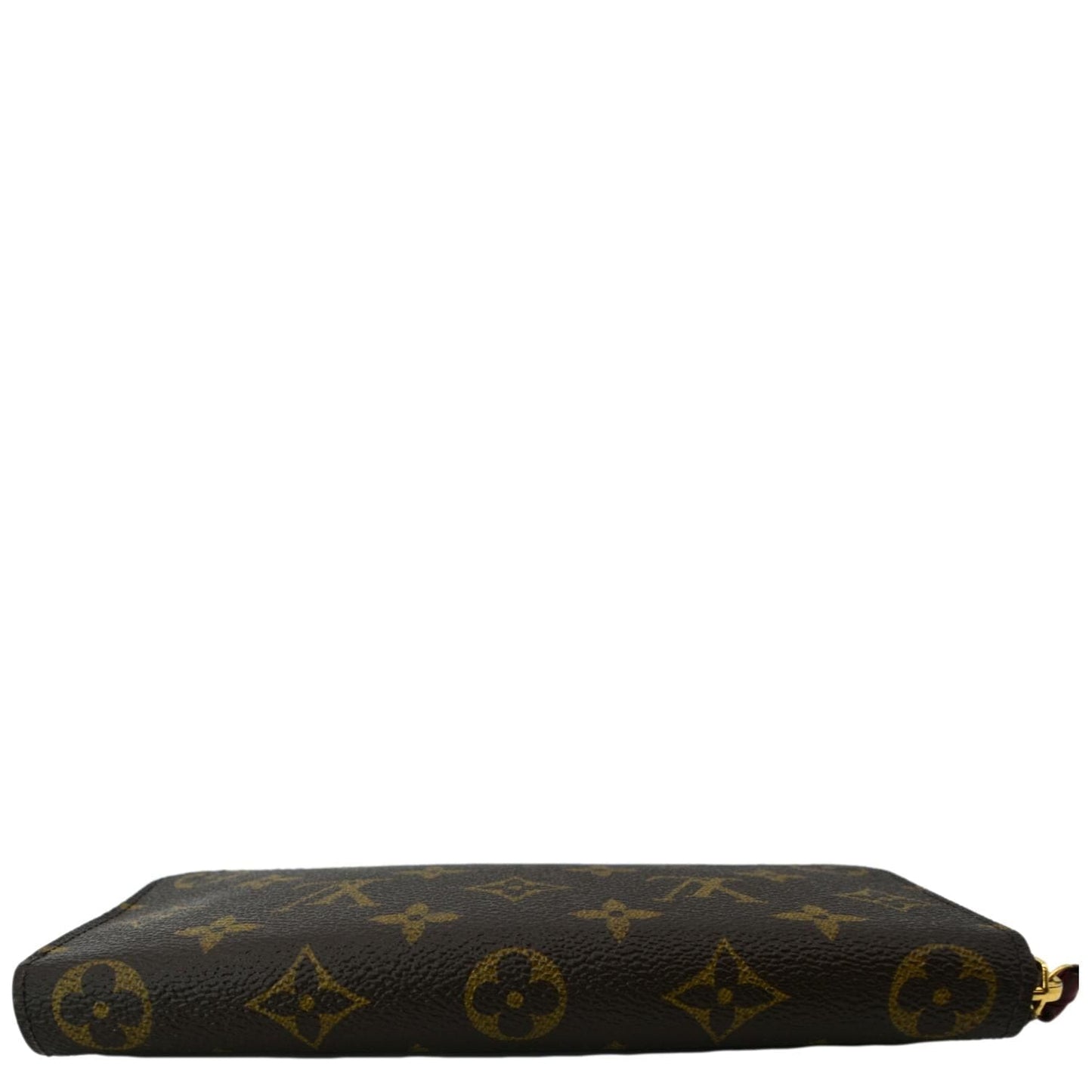 LOUIS VUITTON Clemence Monogram Canvas  Wallet Brown