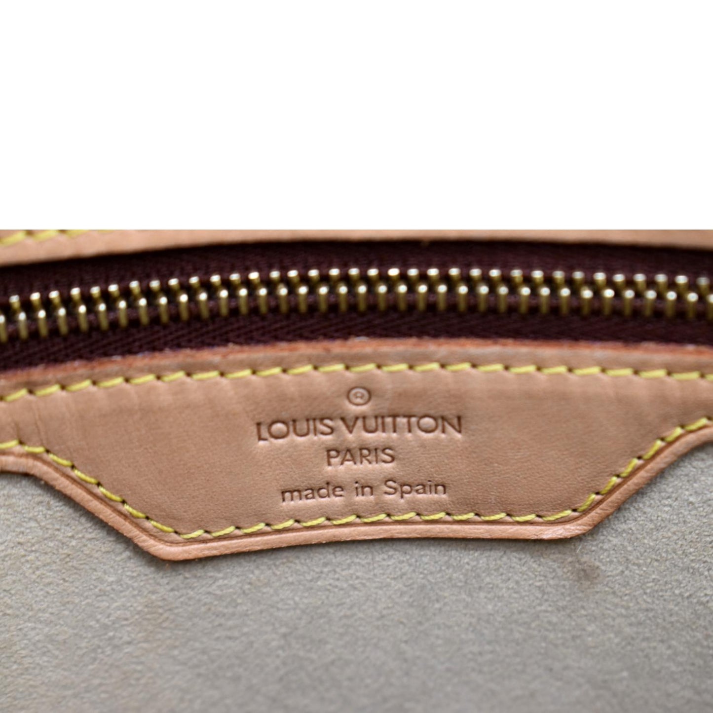 LOUIS VUITTON Luco Monogram Canvas Tote Bag Brown