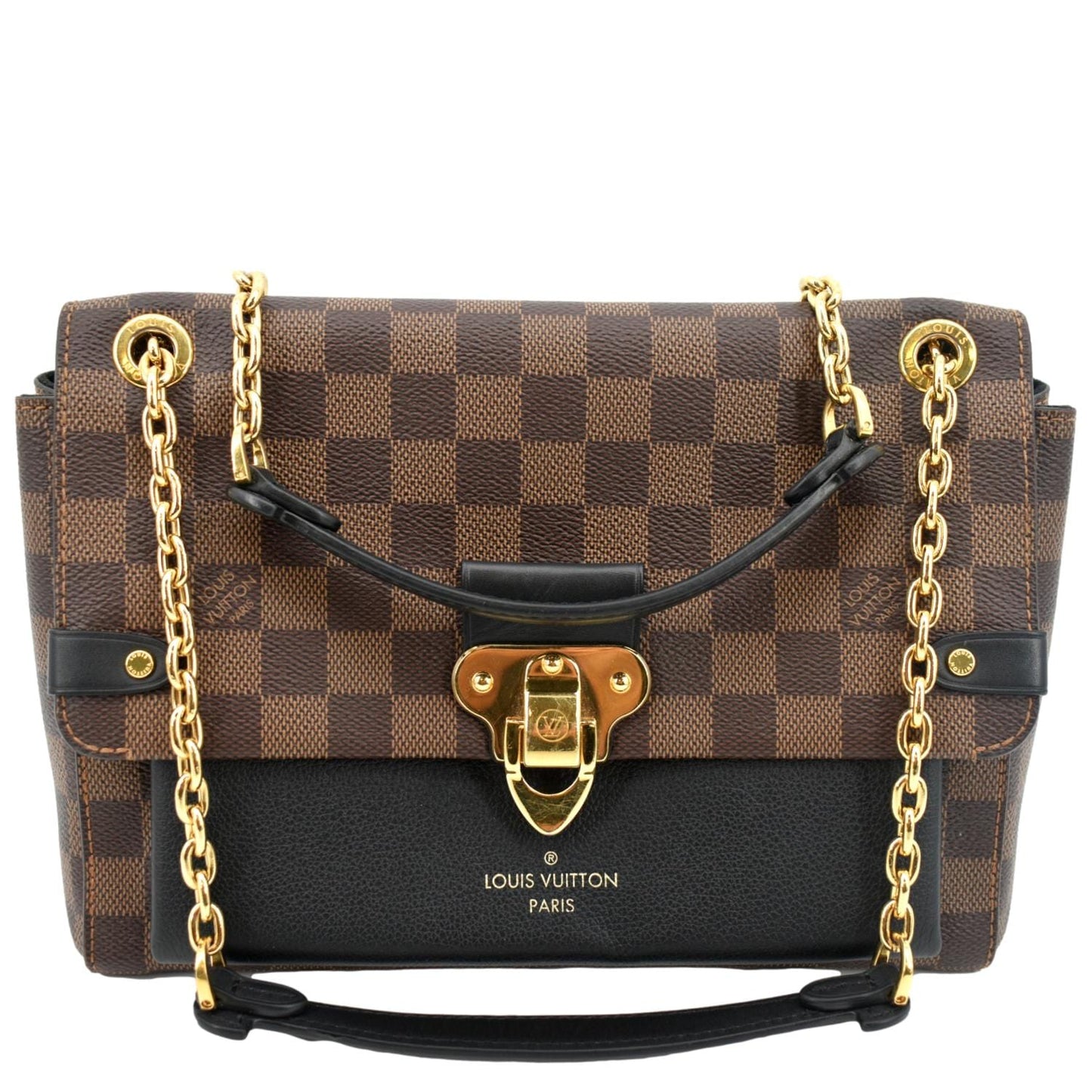 LOUIS VUITTON Vavin PM Damier Ebene Crossbody Bag Brown