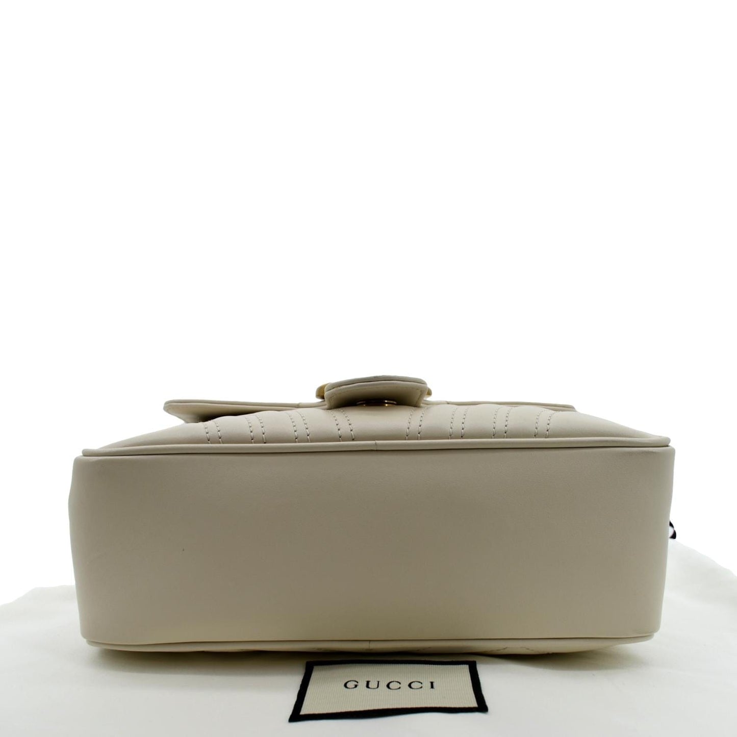 GUCCI Marmont Small Matelasse Leather Top Handle Shoulder Bag White 498100  - Hot Deals
