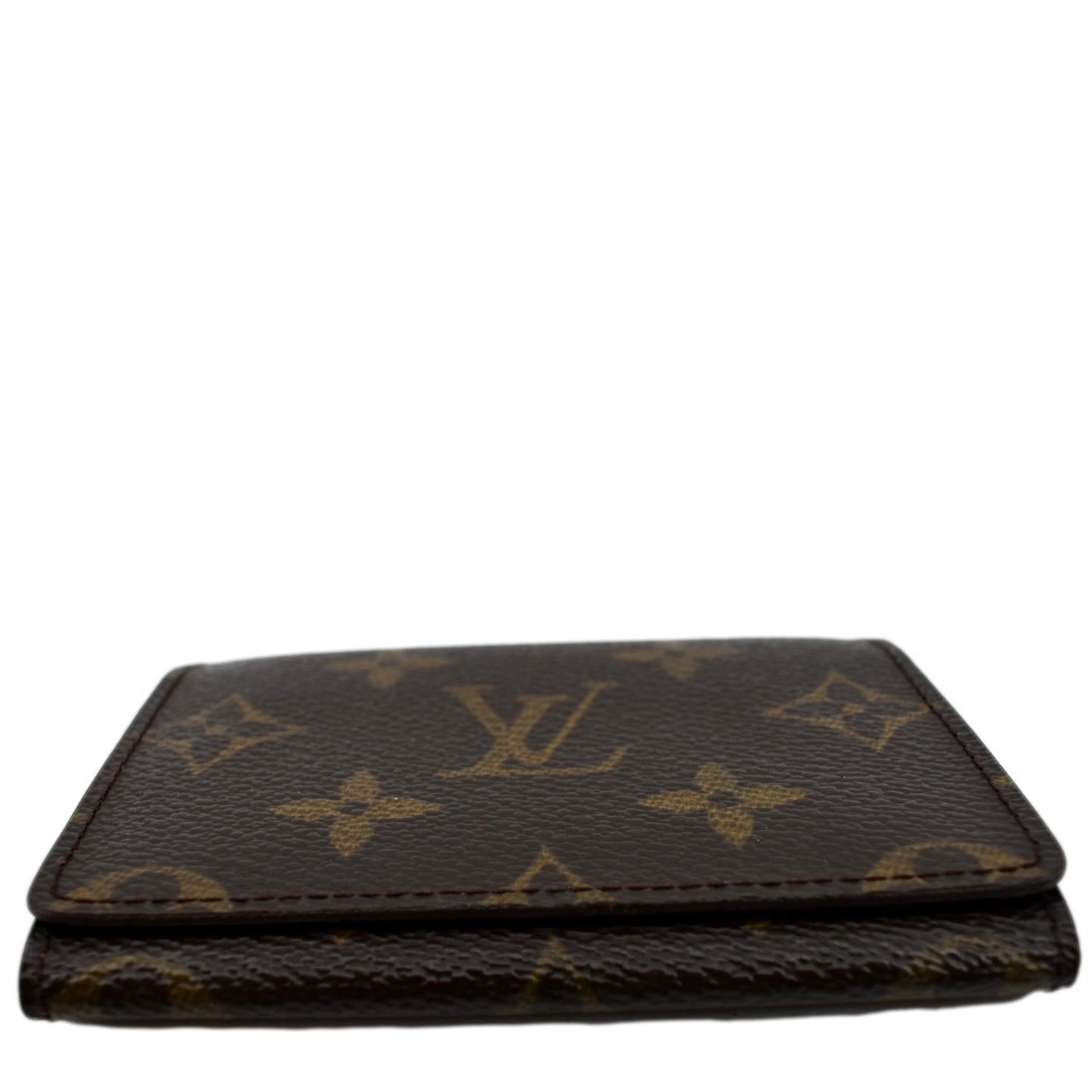 LOUIS VUITTON Monogram Canvas Card Holder Small Wallet Brown