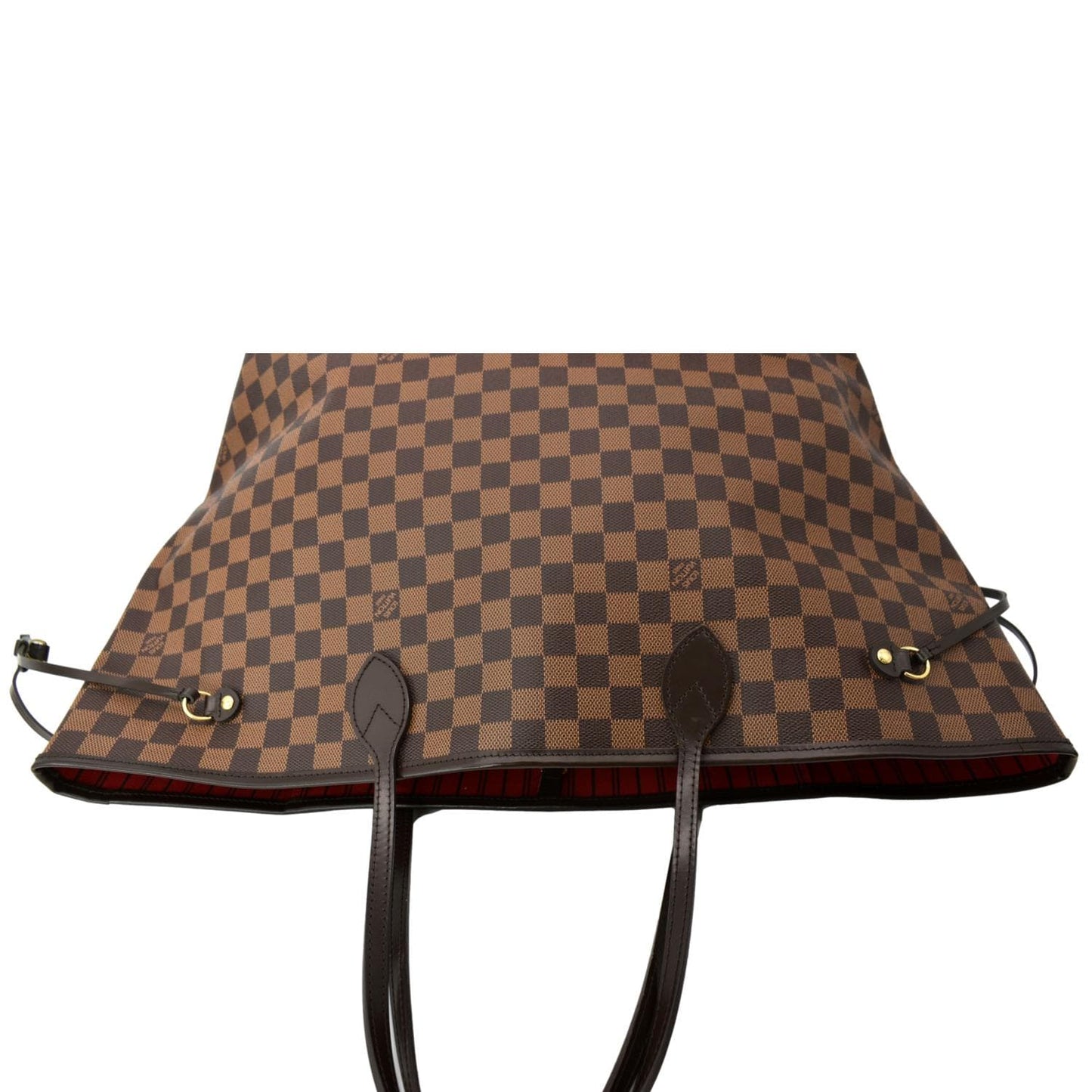 LOUIS VUITTON Neverfull GM Damier Ebene Tote Shoulder Bag Brown