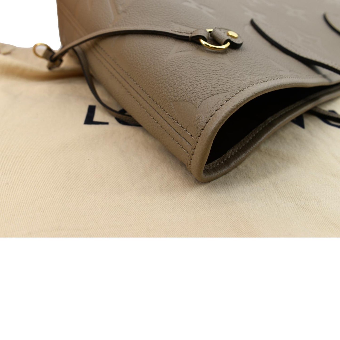 LOUIS VUITTON Neverfull MM Monogram Leather Tote Bag Tourterelle - New Year Deals