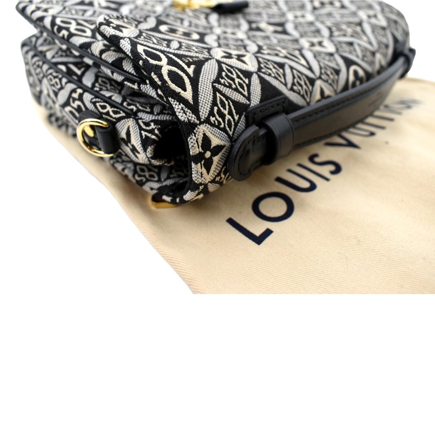 LOUIS VUITTON Metis Pochette Jacquard Since1854 Leather Top Handle Satchel Bag Grey  - New Year Deals