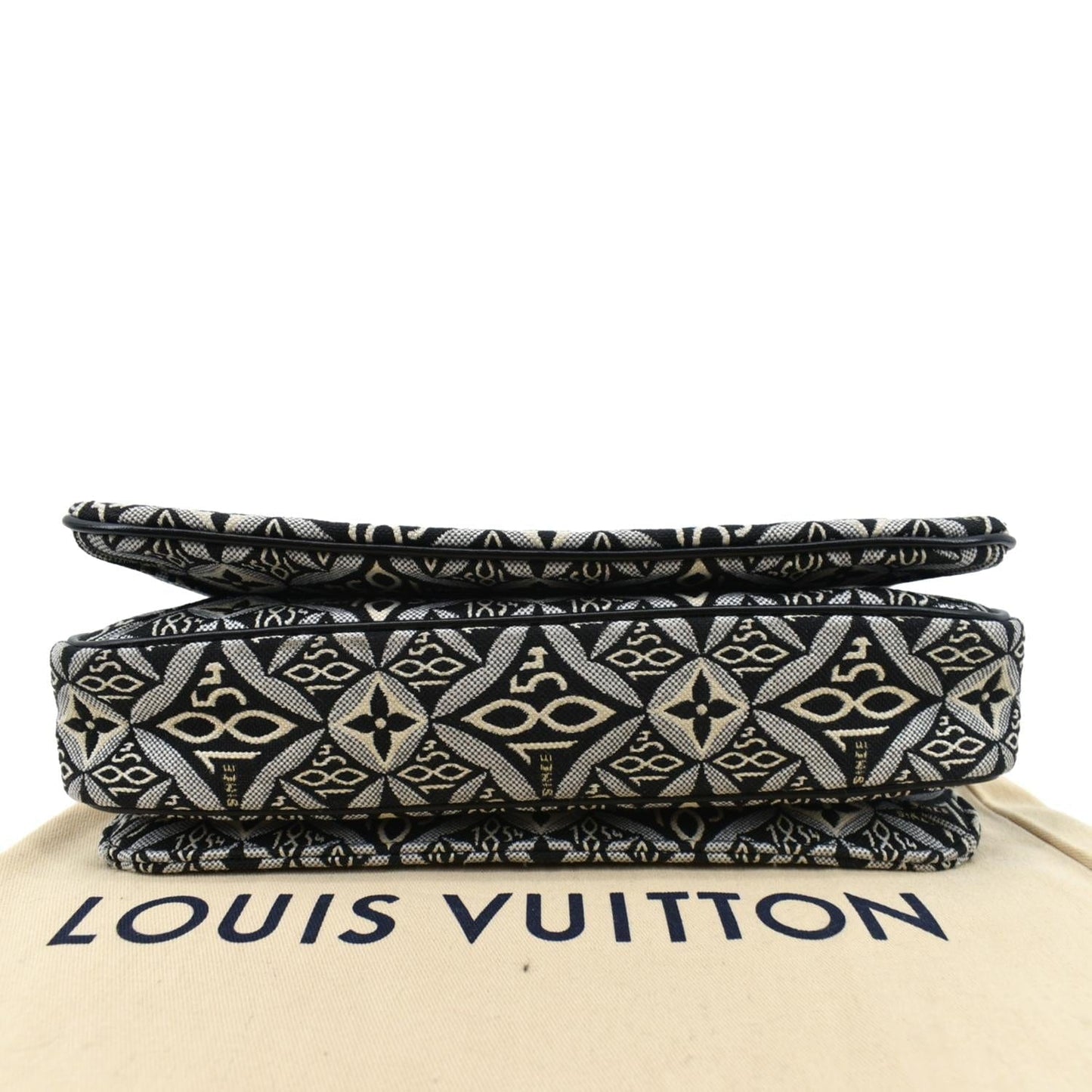 LOUIS VUITTON Metis Pochette Jacquard Since1854 Leather Top Handle Satchel Bag Grey  - New Year Deals