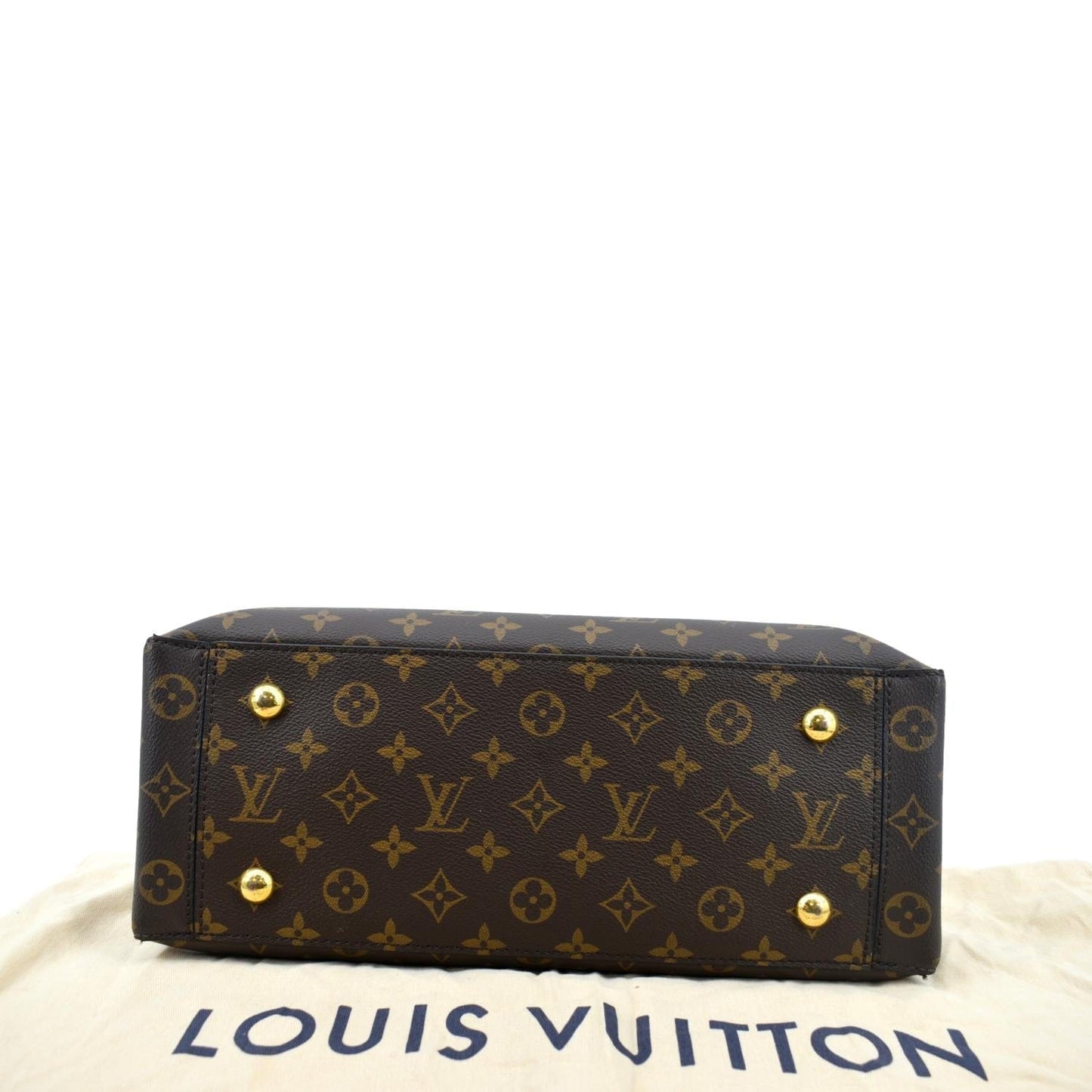 LOUIS VUITTON Flower Monogram Canvas Tote Shoulder Bag Cerise