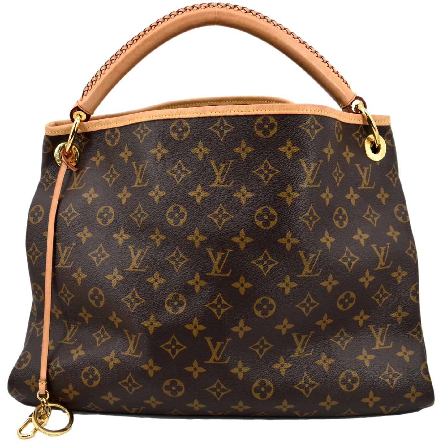 LOUIS VUITTON Artsy MM Monogram Canvas Hobo Bag Brown