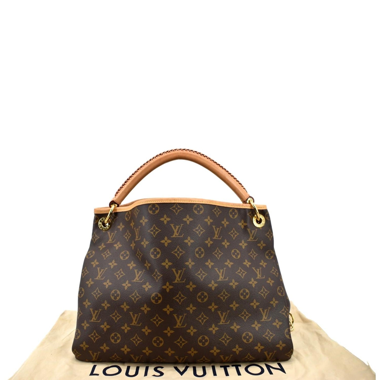 LOUIS VUITTON Artsy MM Monogram Canvas Hobo Bag Brown