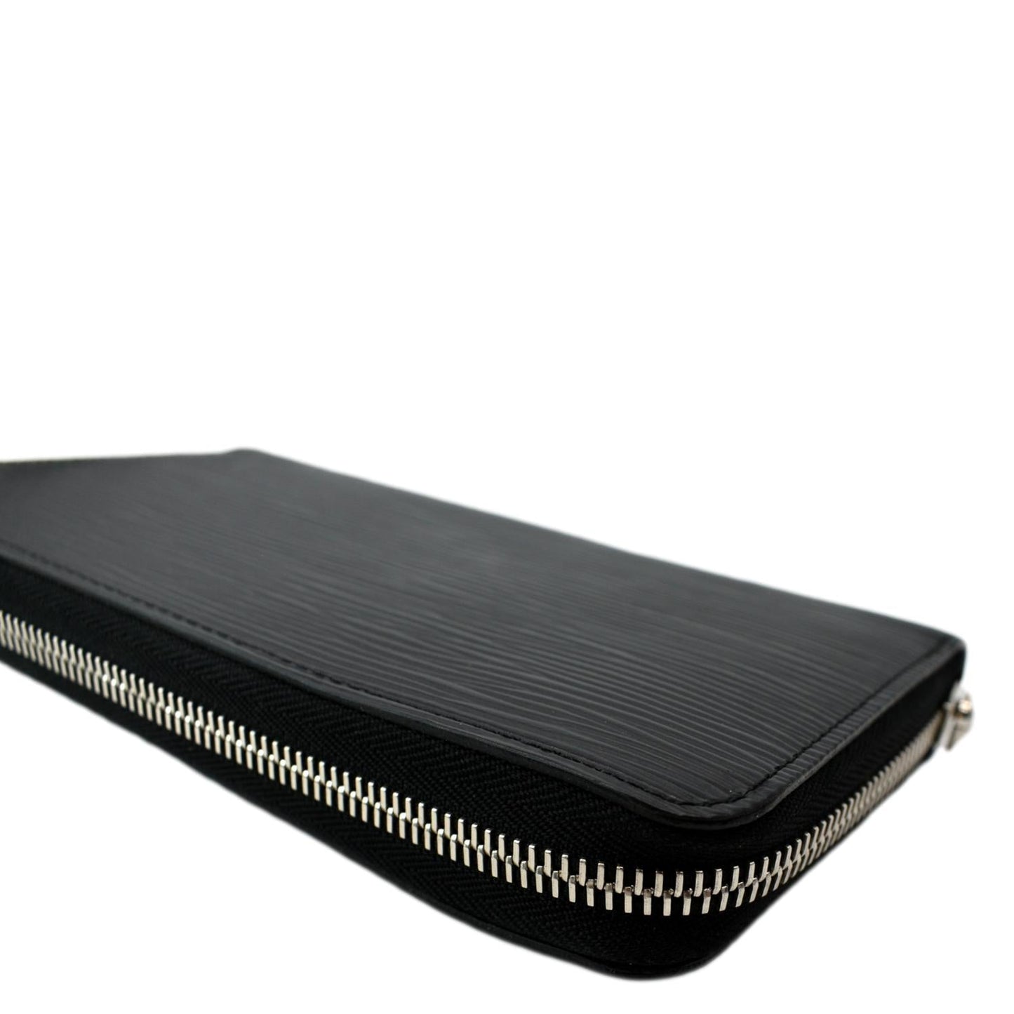 LOUIS VUITTON Zippy Organizer Epi Leather Wallet Black