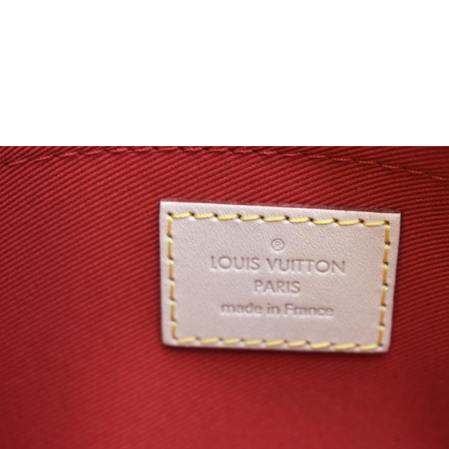 LOUIS VUITTON Neverfull Monogram Canvas Pochette Wristlet Pouch Brown
