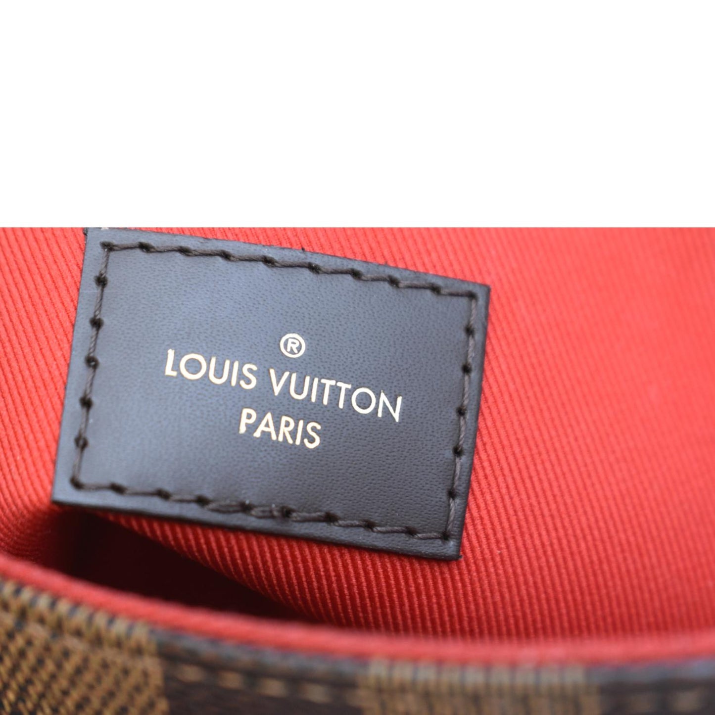 LOUIS VUITTON Croisette Damier Ebene Crossbody Bag Brown