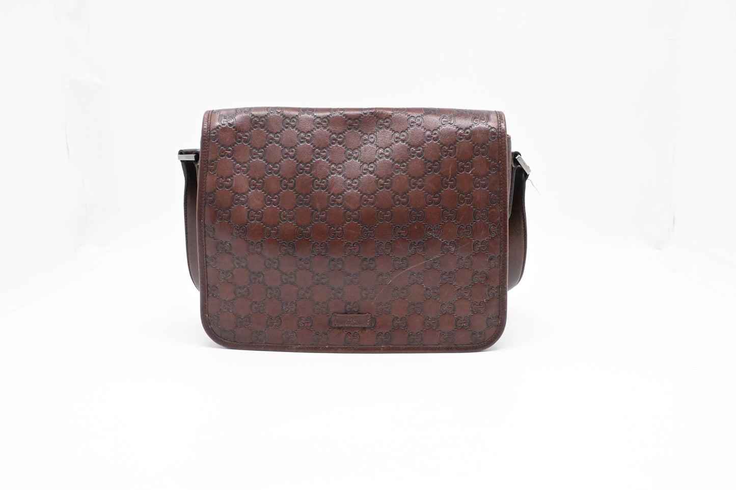 Gucci Messenger Bag in Dark Brown Guccissima Leather