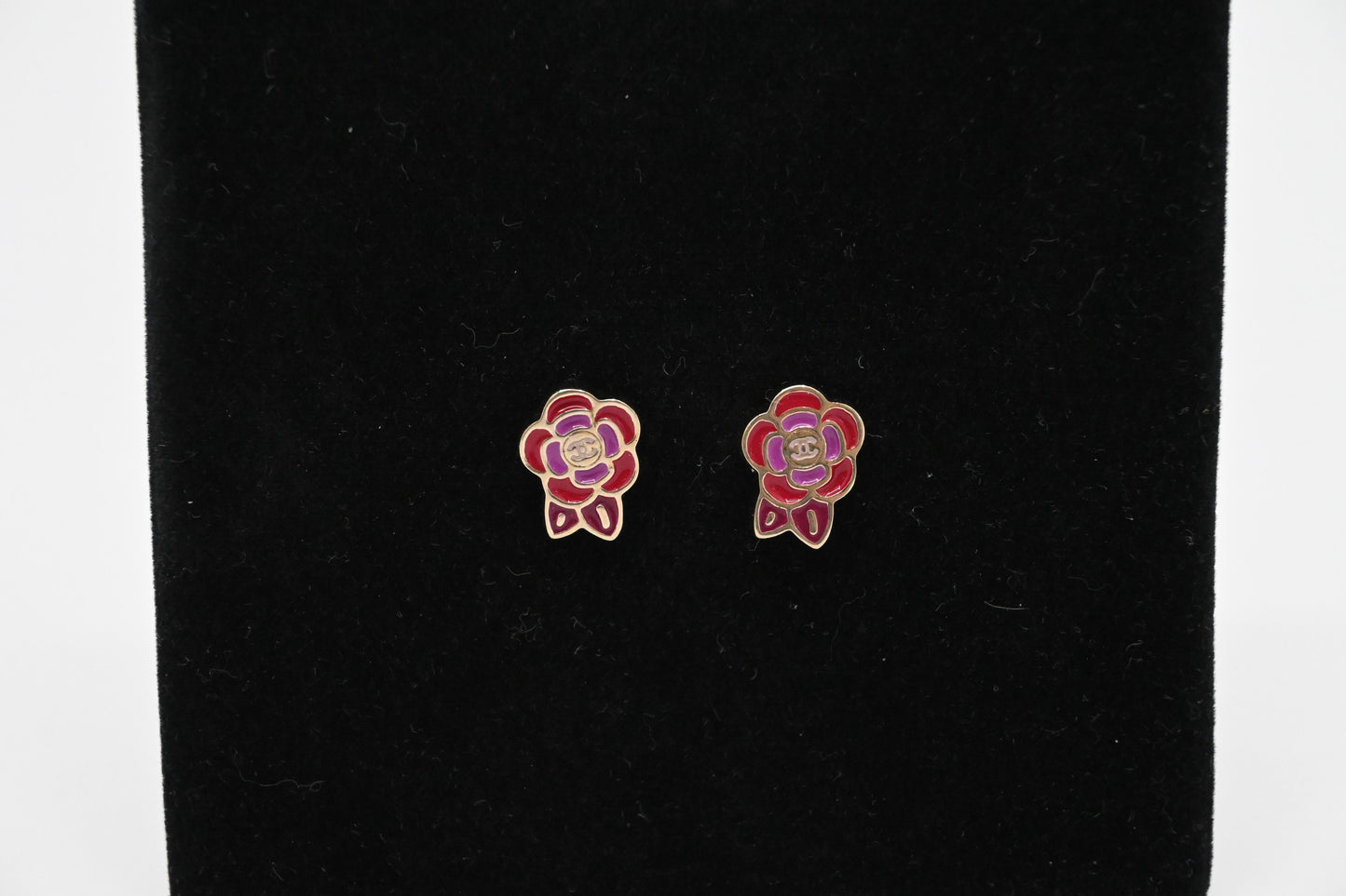 Chanel Camellia Stud Earrings