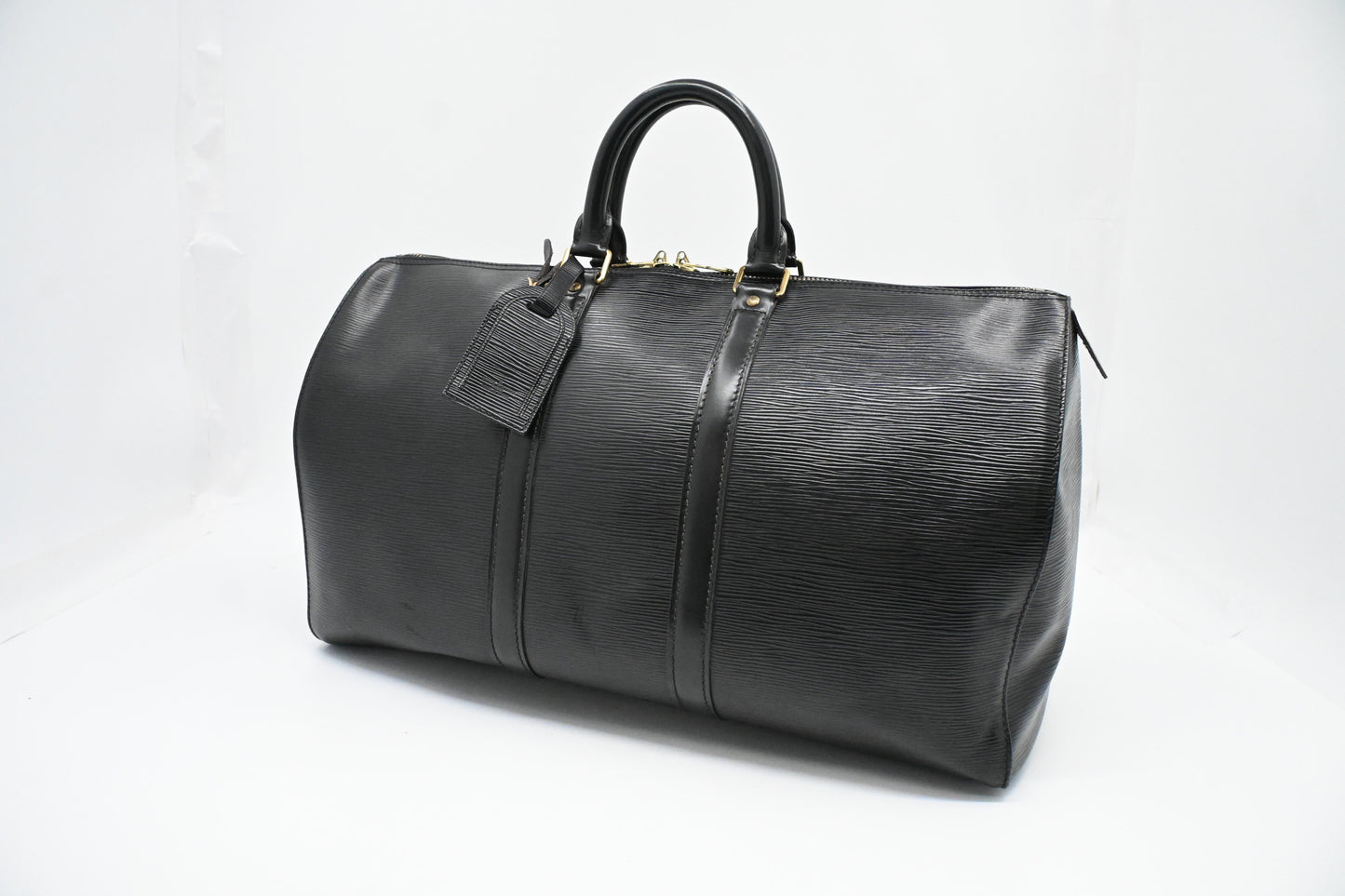 Louis Vuitton Keepall 45 in Black Epi Leather