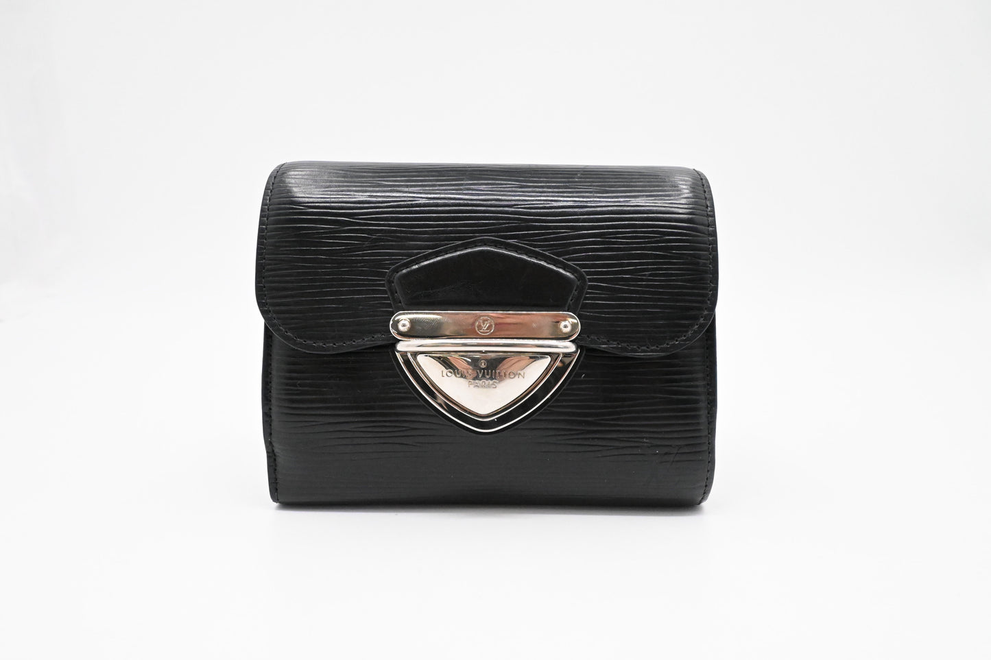 Louis Vuitton Compact Wallet in Black Epi Leather