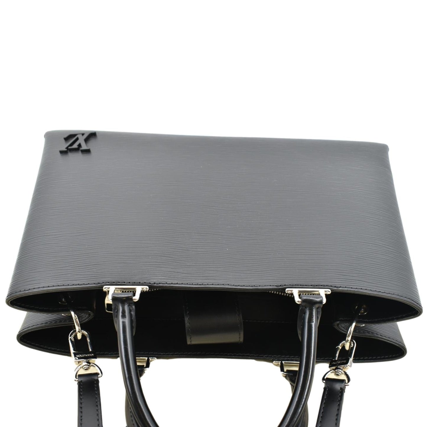 LOUIS VUITTON Kleber Epi Leather Shoulder Bag Black