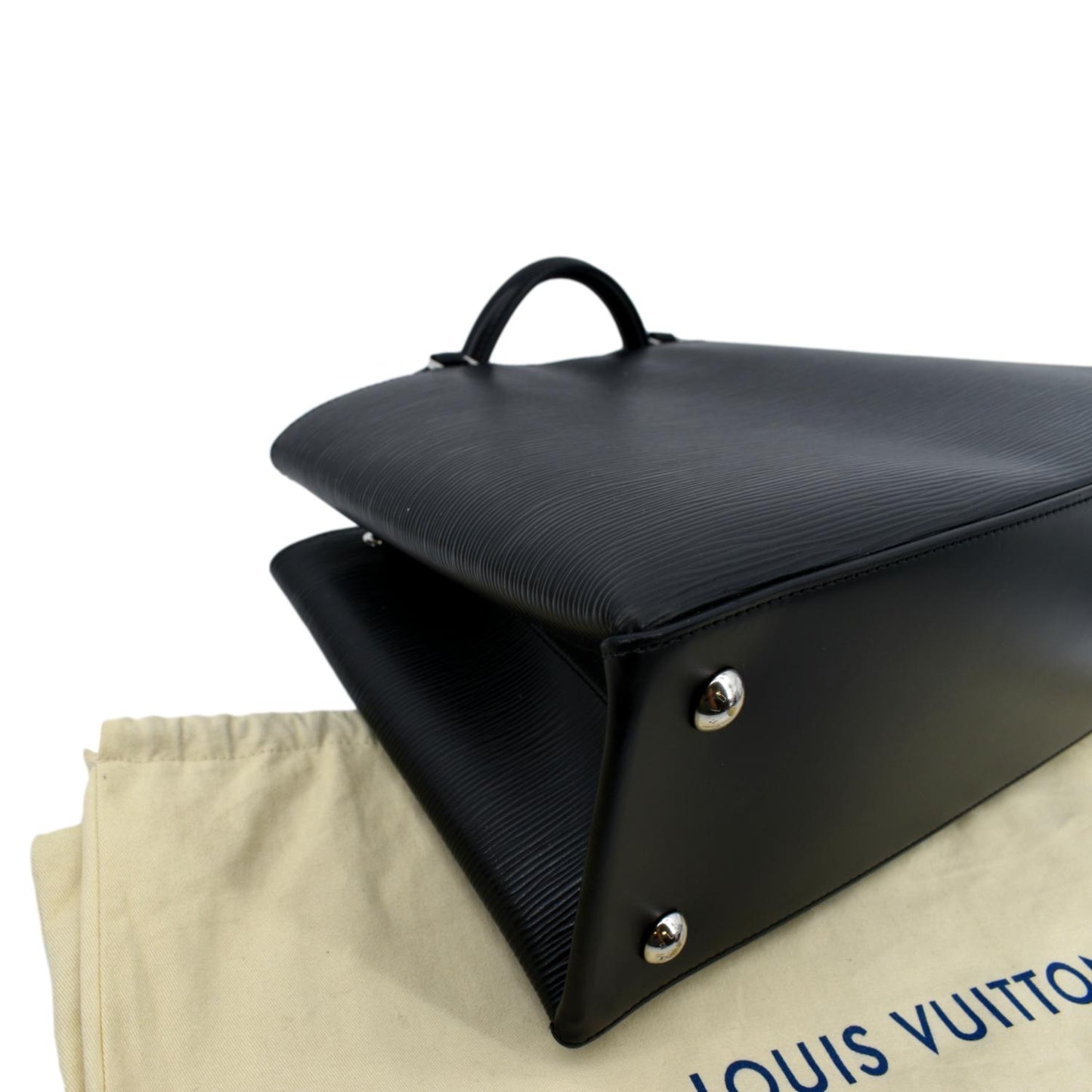 LOUIS VUITTON Kleber Epi Leather Shoulder Bag Black