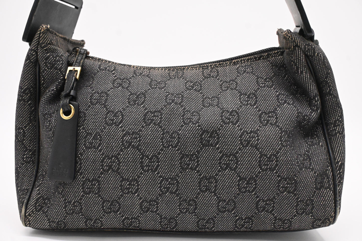 Gucci Shoulder Bag in Black and White GG Canvas