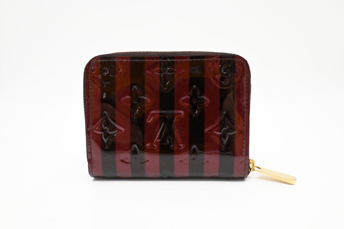 Louis Vuitton Compact Wallet in Striped Vernis Leather