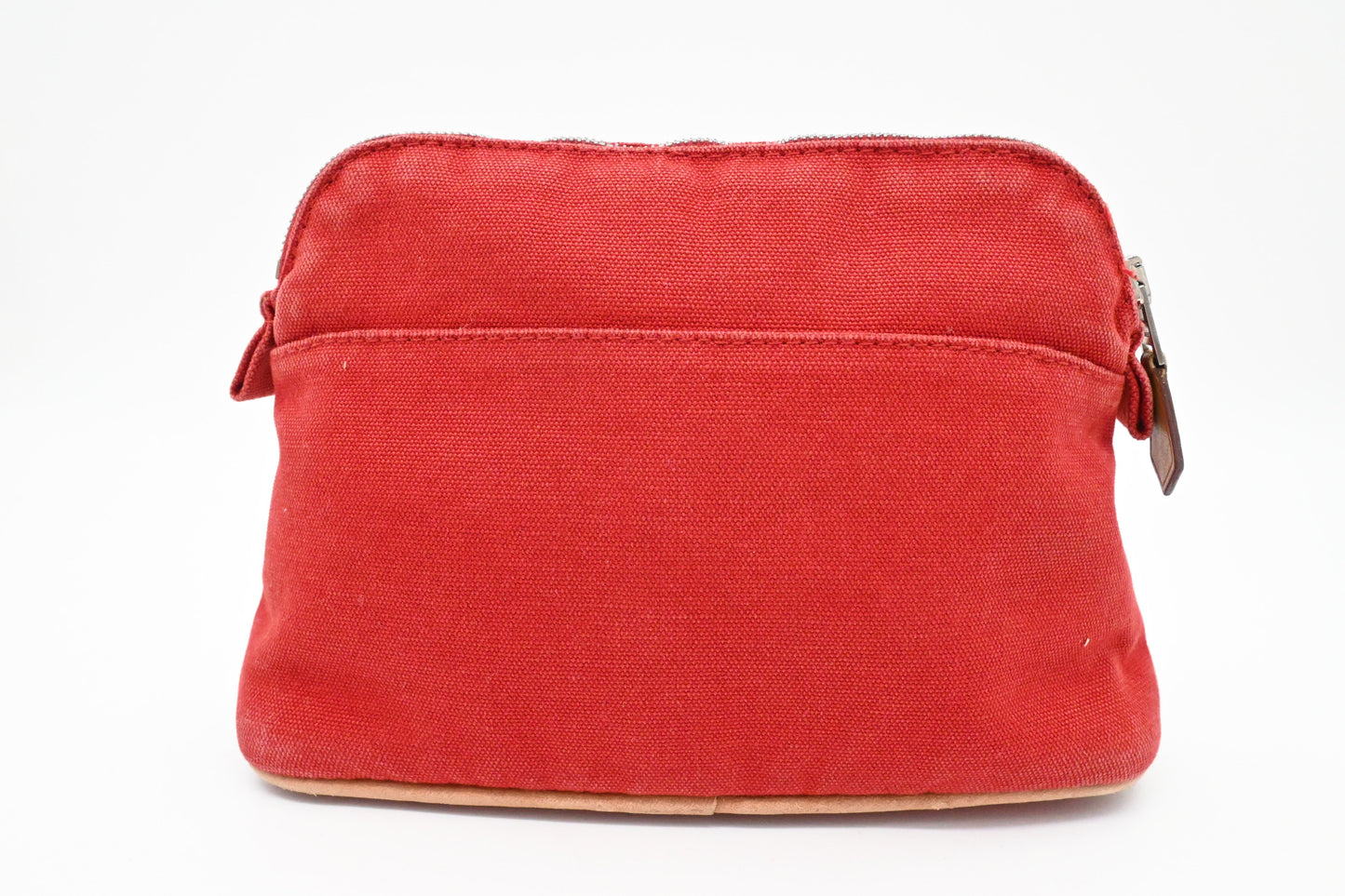 Hermes Bolide Pouch 20 in Red Canvas