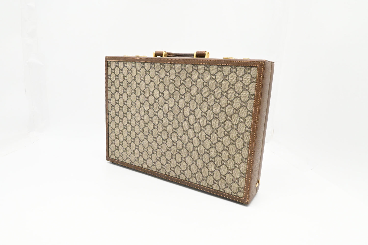 Gucci Plus Briefcase in GG Coated Canvas