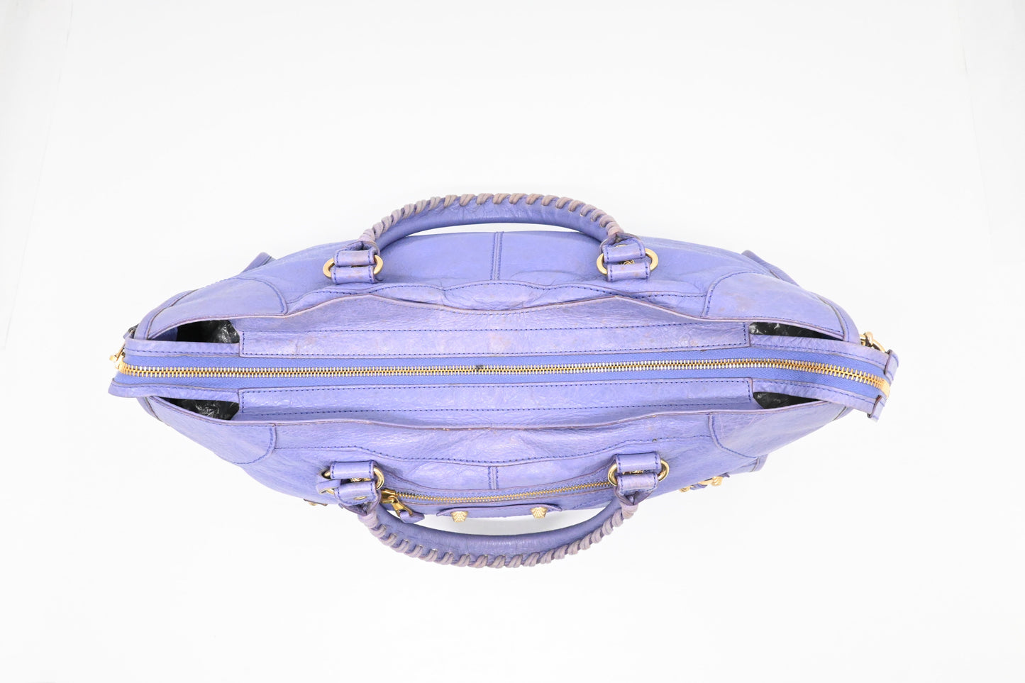 Balenciaga Le City in Lavender Arena Leather