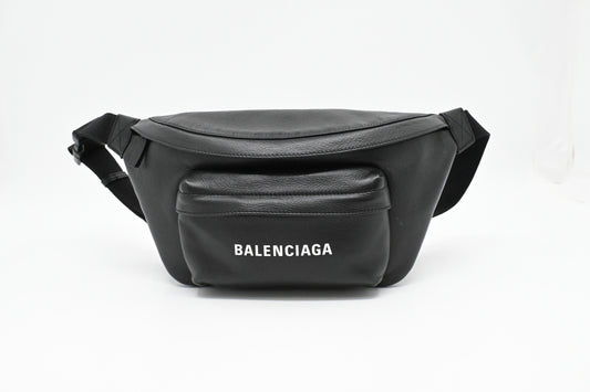 Balenciaga Everyday Beltpack in Black Leather