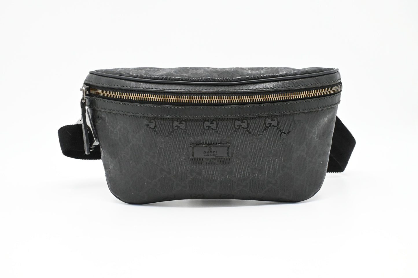 Gucci Bumbag in Black Imprime Canvas