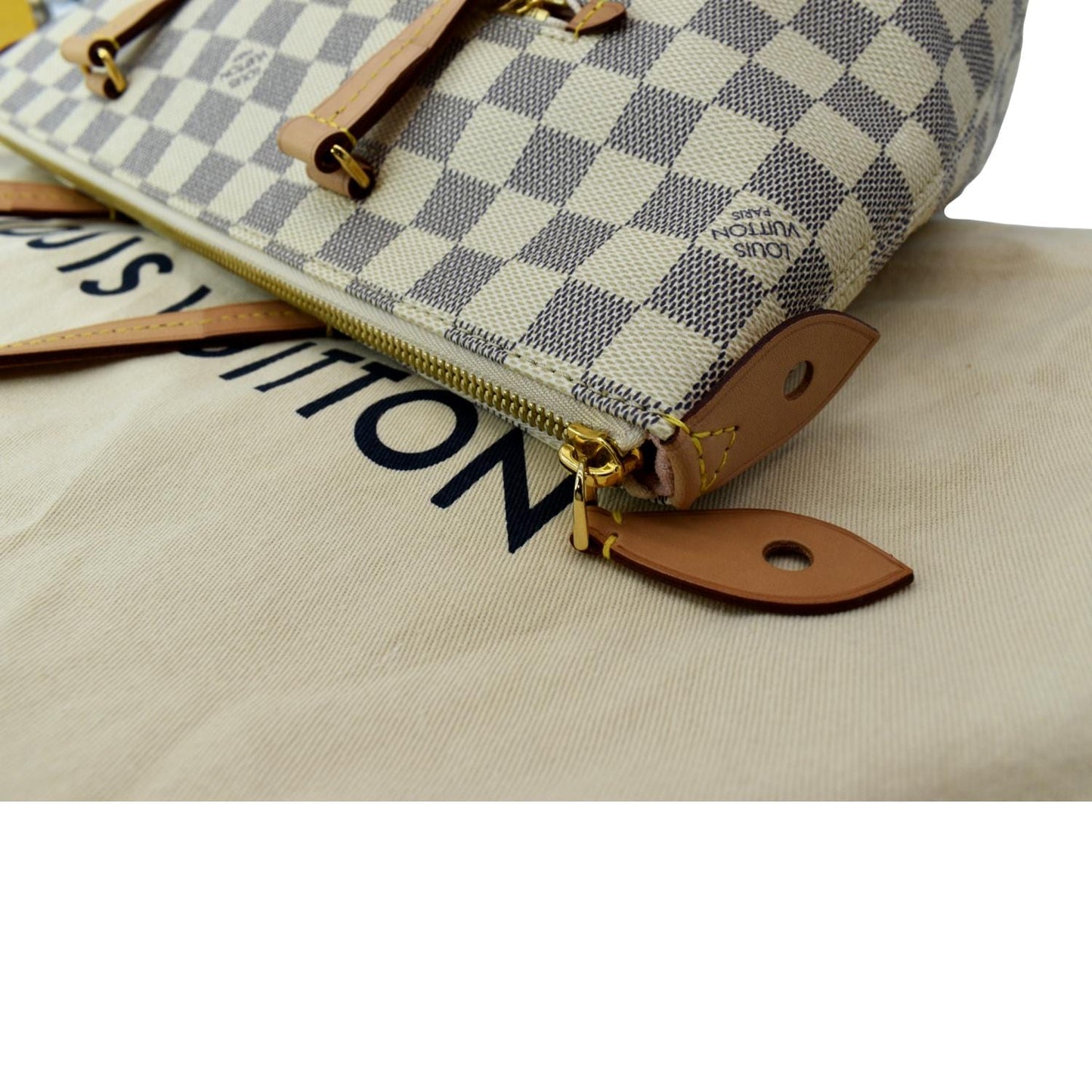 LOUIS VUITTON Iena PM Damier Azur Shoulder Bag White