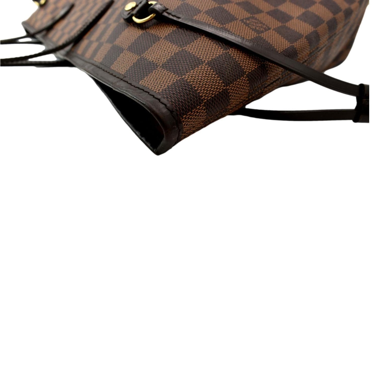 LOUIS VUITTON Neverfull GM Damier Ebene Tote Shoulder Bag Brown