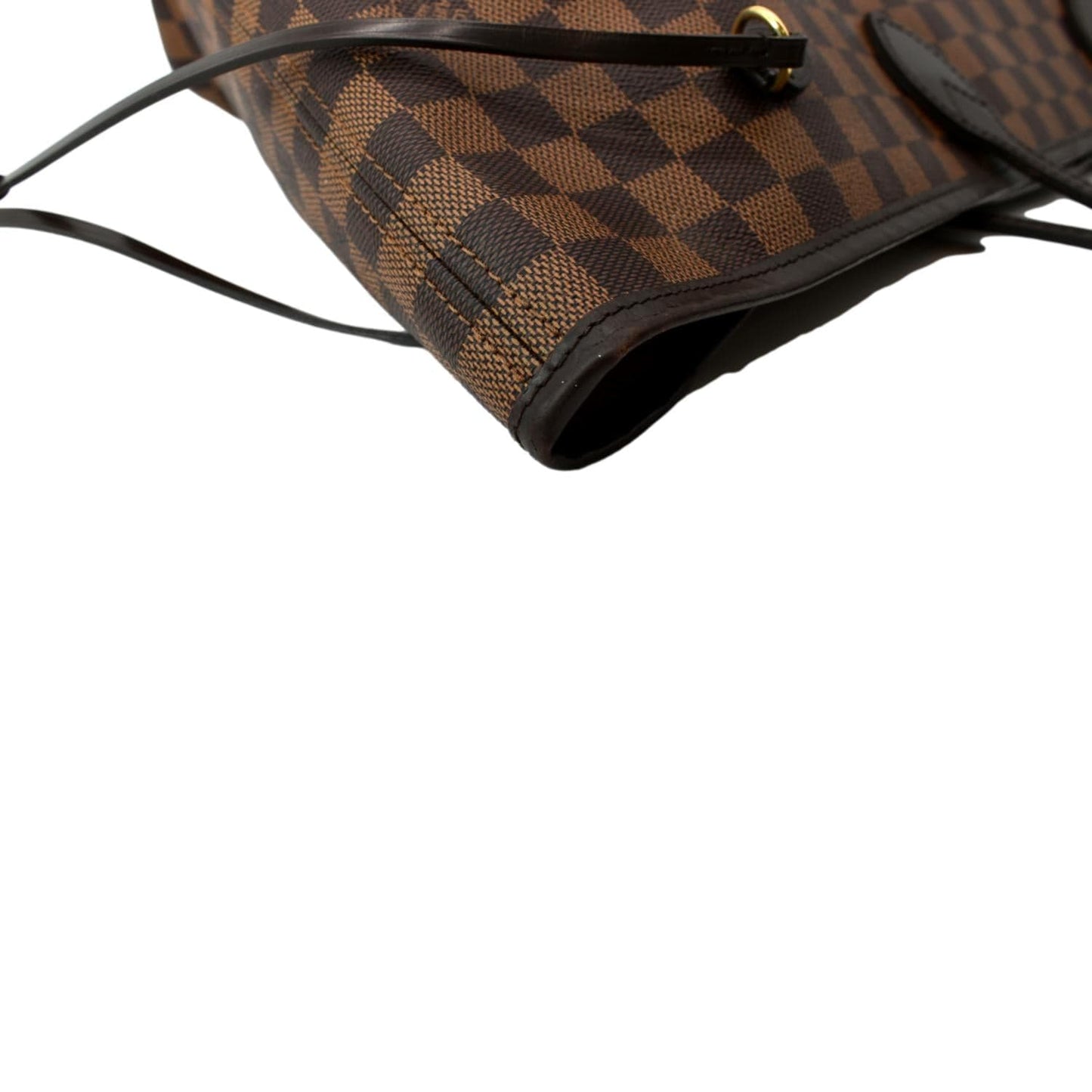 LOUIS VUITTON Neverfull GM Damier Ebene Tote Shoulder Bag Brown