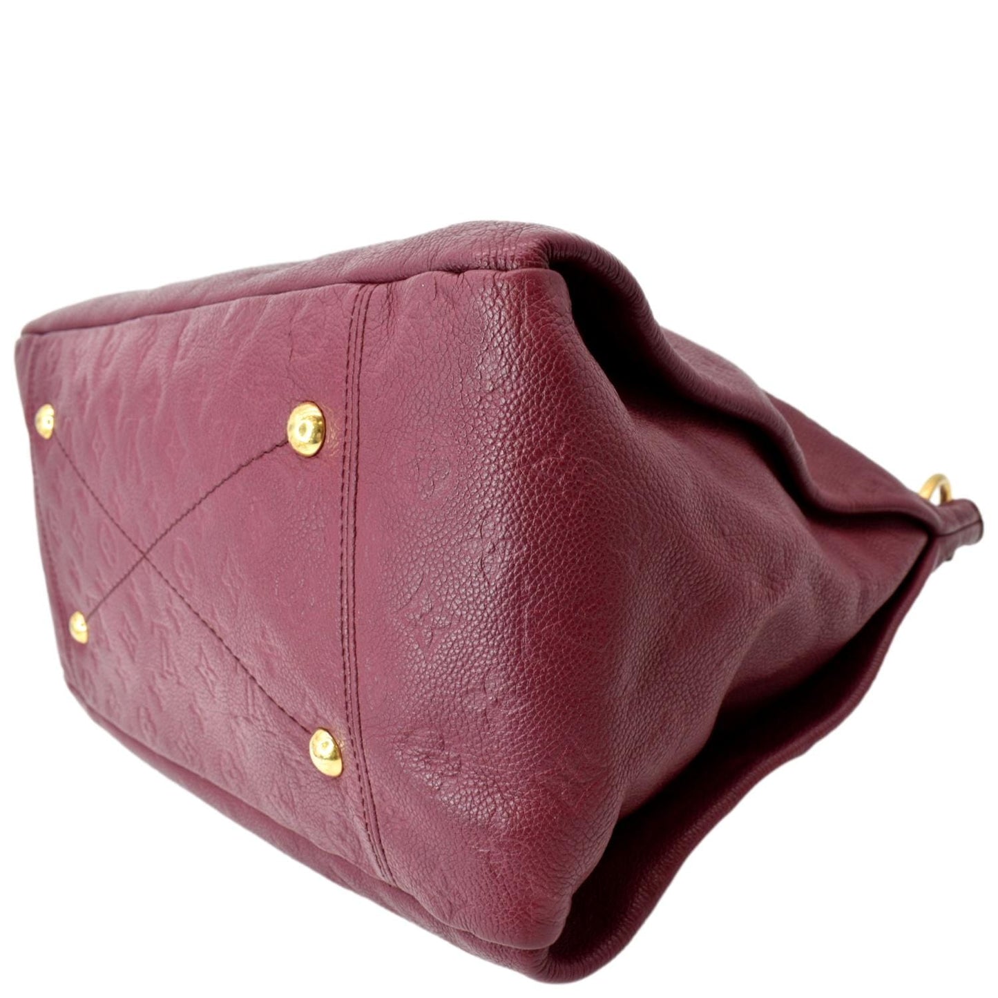 LOUIS VUITTON Artsy MM Empreinte Leather Hobo Bag Red