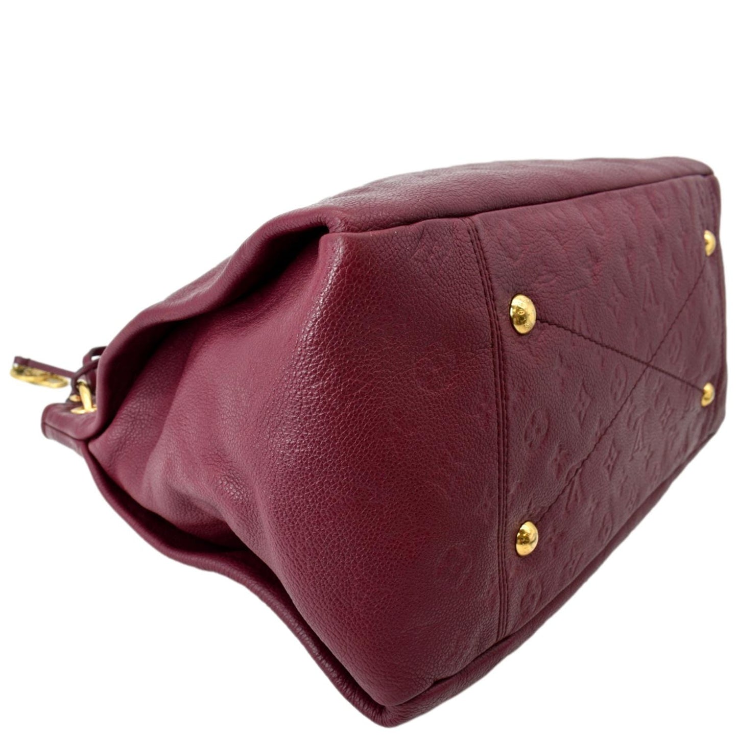LOUIS VUITTON Artsy MM Empreinte Leather Hobo Bag Red