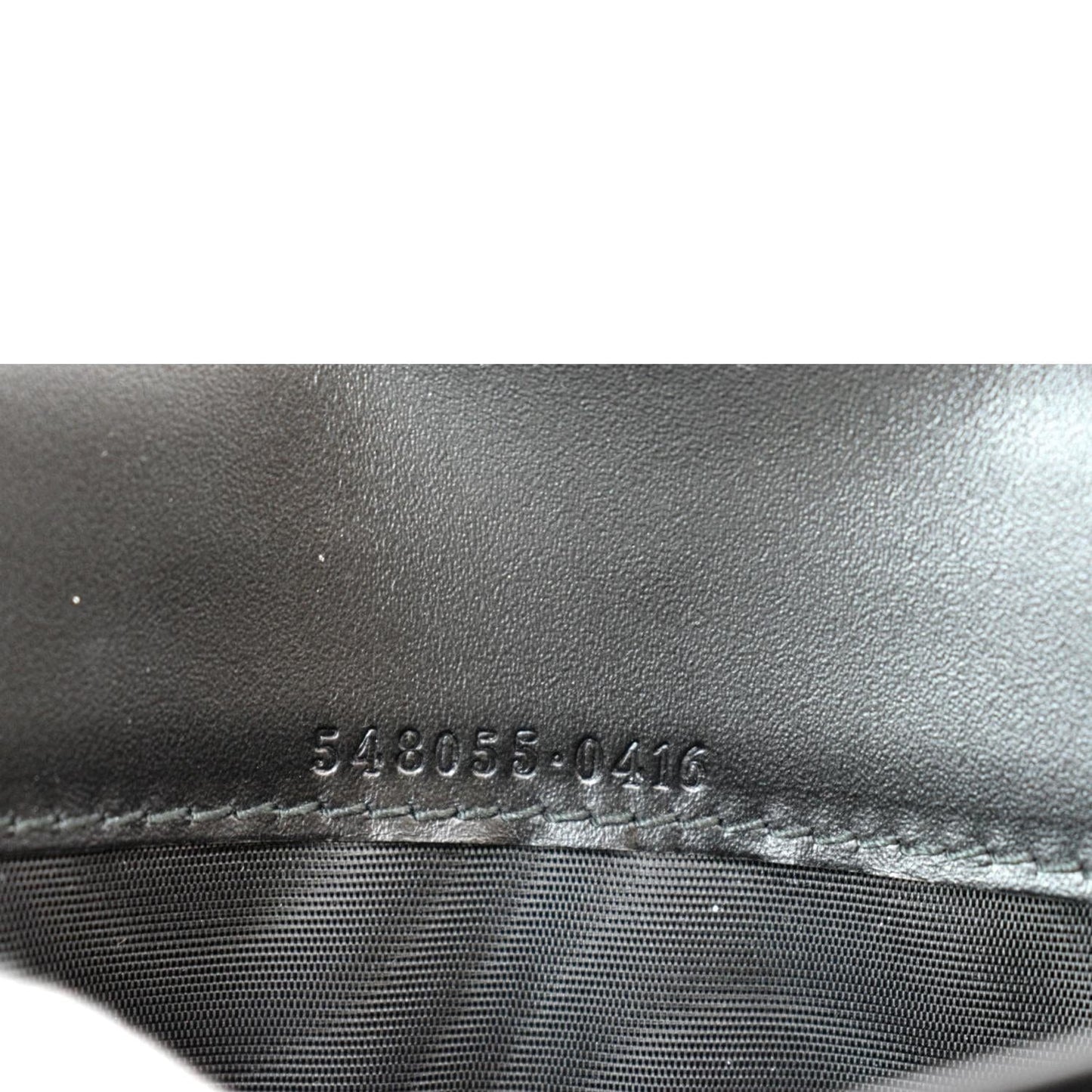 GUCCI Cat Head Leather Continental Wallet Black 548055