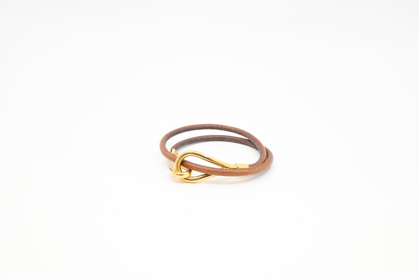 Hermes Jumbo Bracelet in Brown Leather