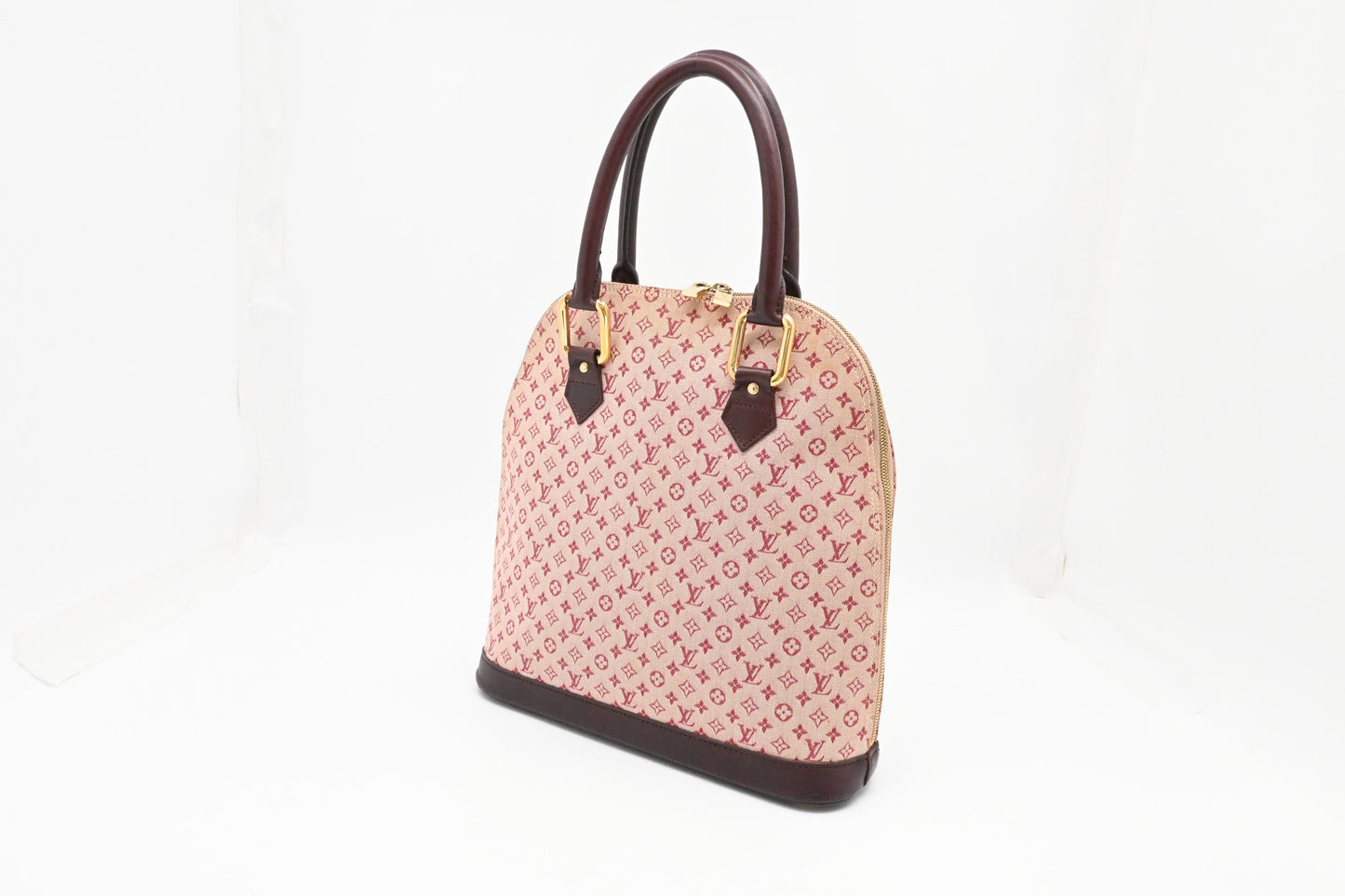 Louis Vuitton Alma Haut in Cerise Minilin Canvas