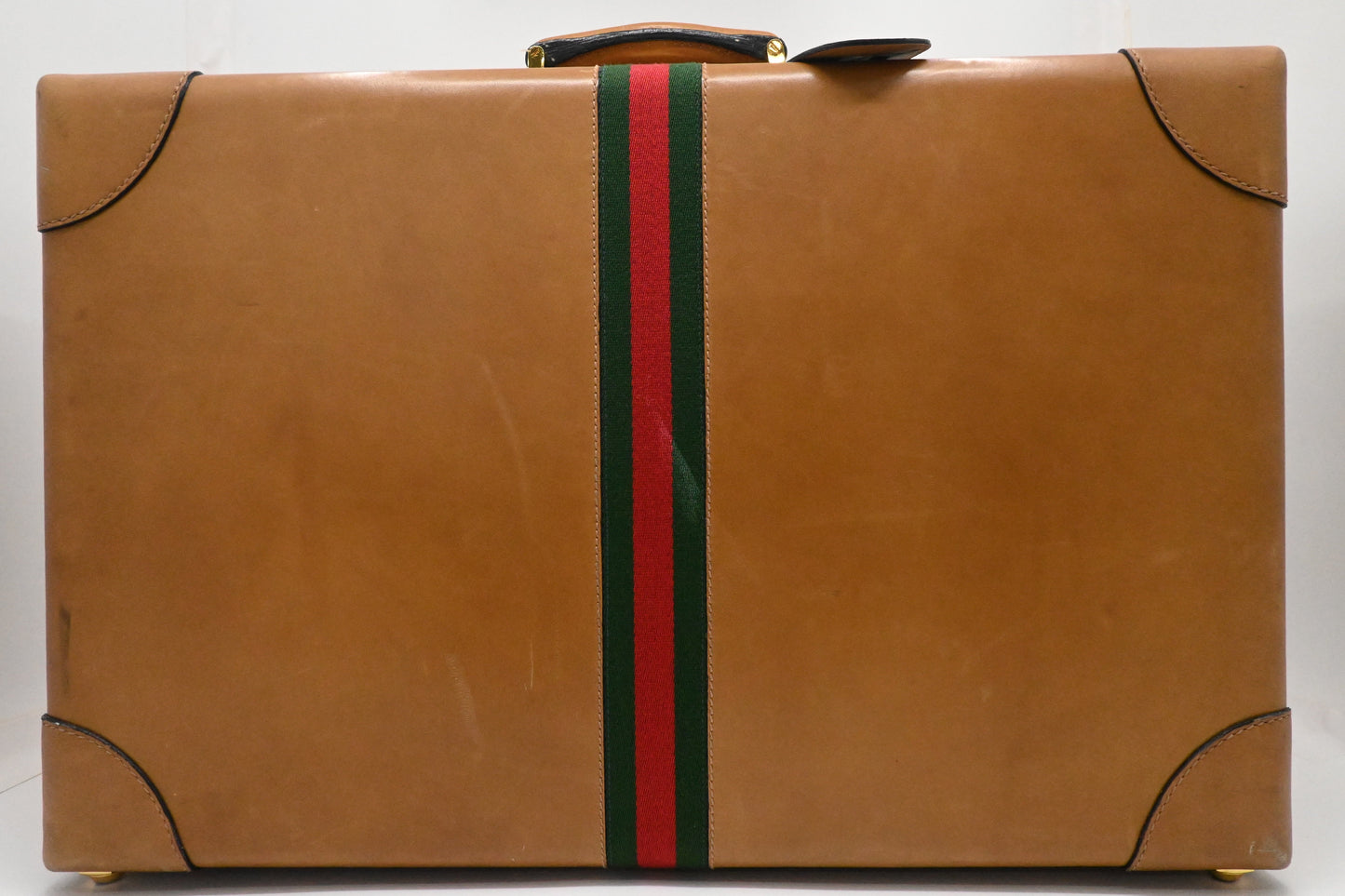 Gucci Suitcase in Tan Leather