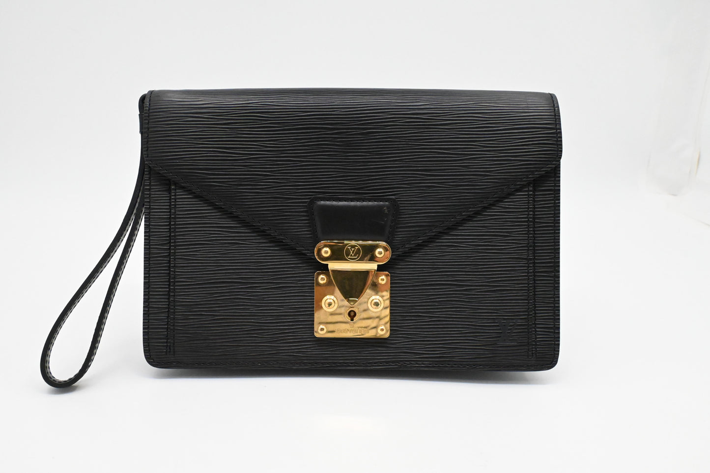 Louis Vuitton Sellier Dragonne in Black Epi Leather
