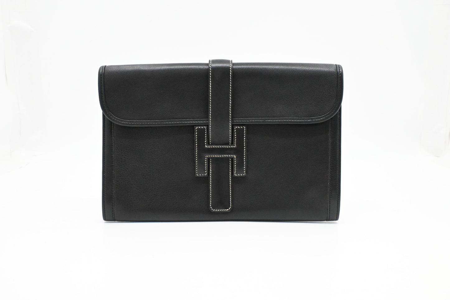 Hermes Jige Elan PM in Black Leather