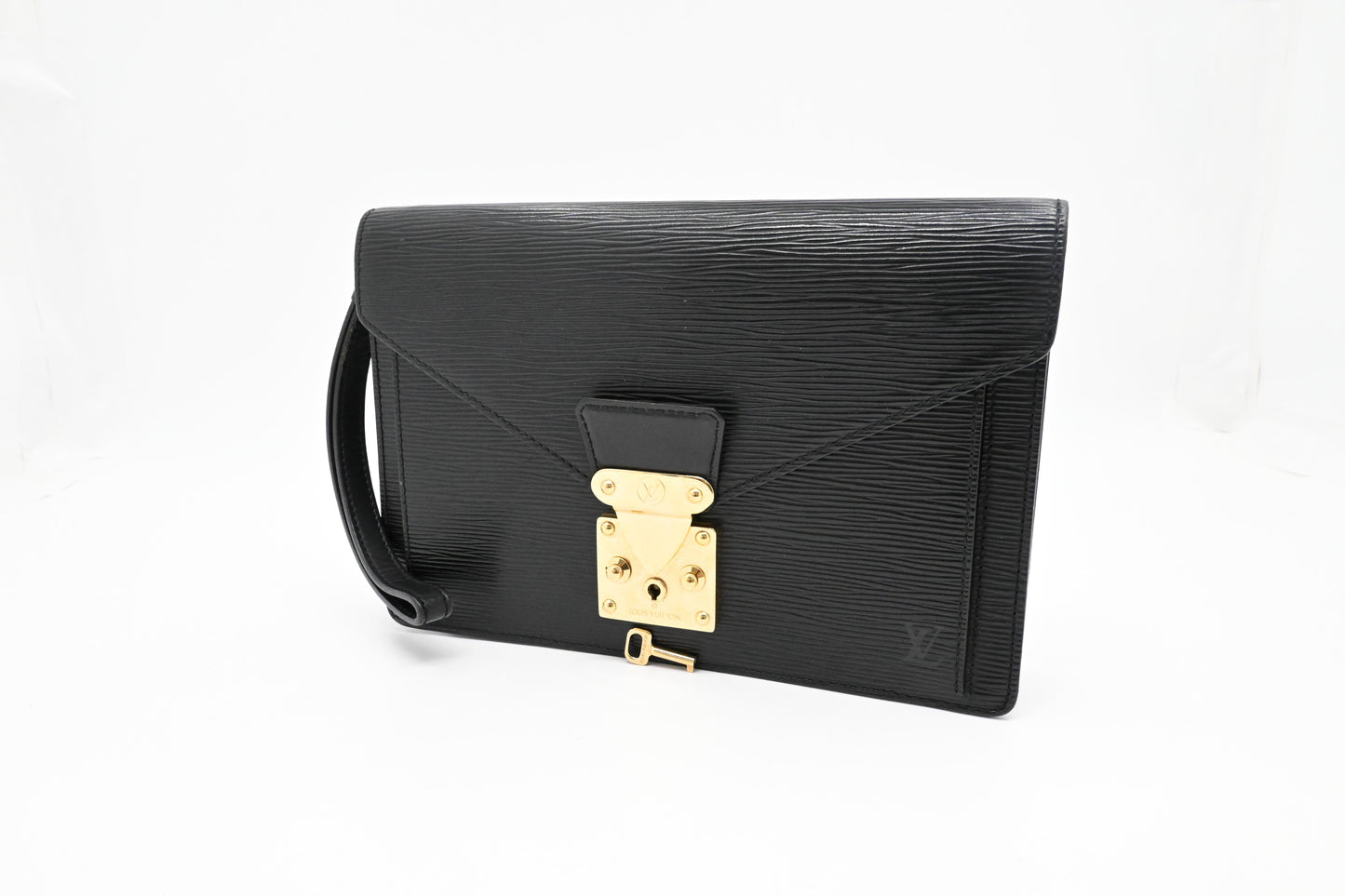 Louis Vuitton Sellier Dragonne in Black Epi Leather