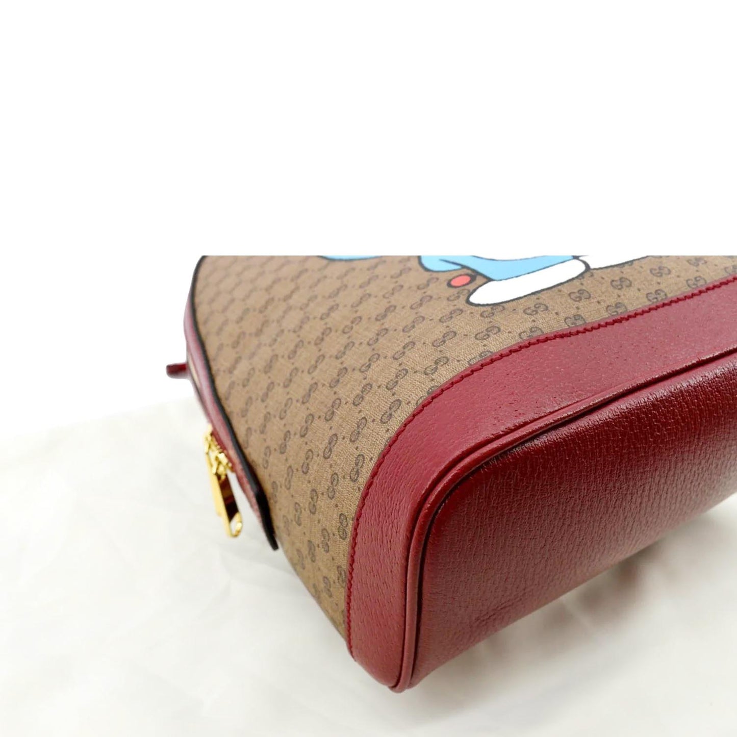 GUCCI X Doraemon Vintage GG Supreme Monogram Backpack Beige 647816