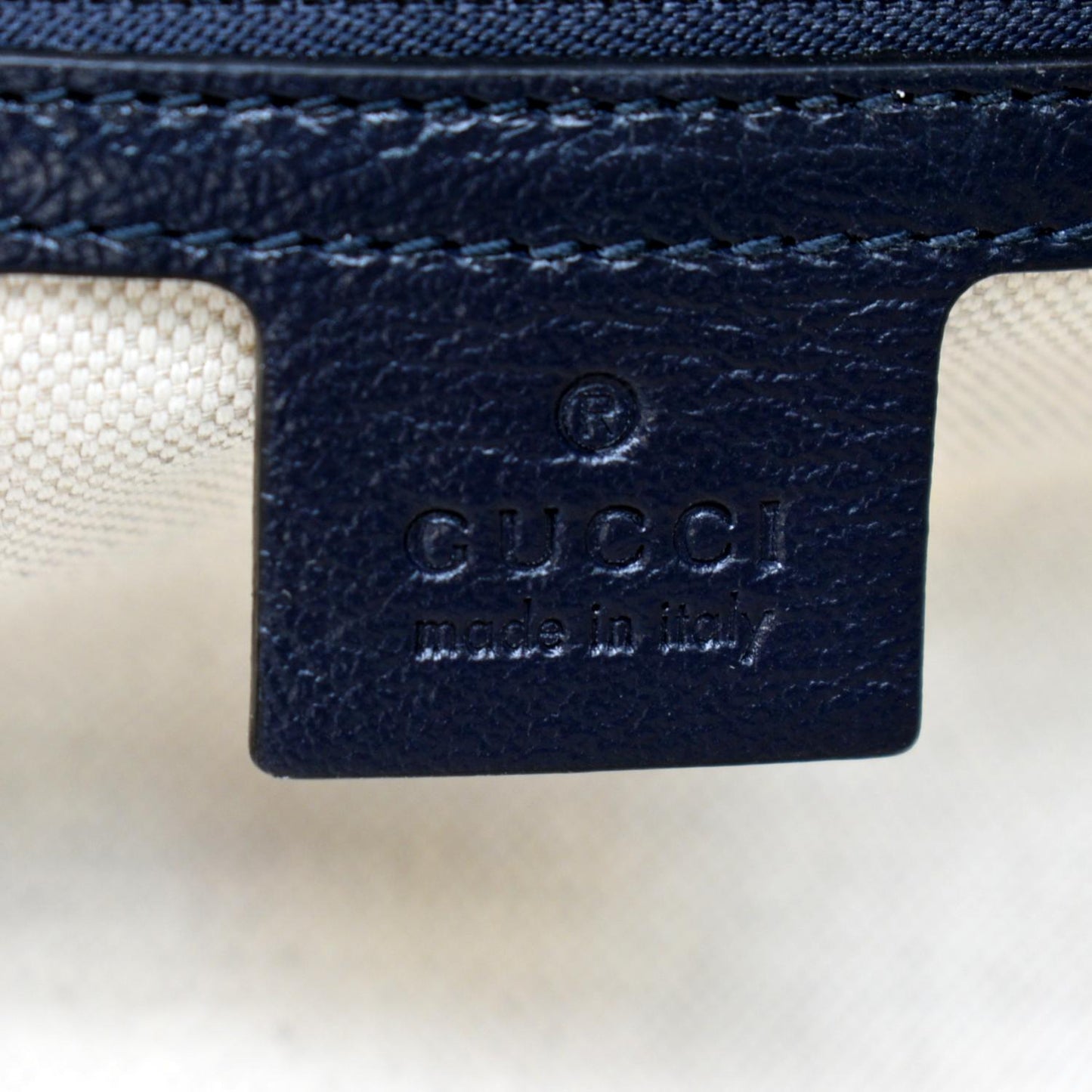 GUCCI GG Marmont Canvas Leather Crossbody Bag Blue 443497