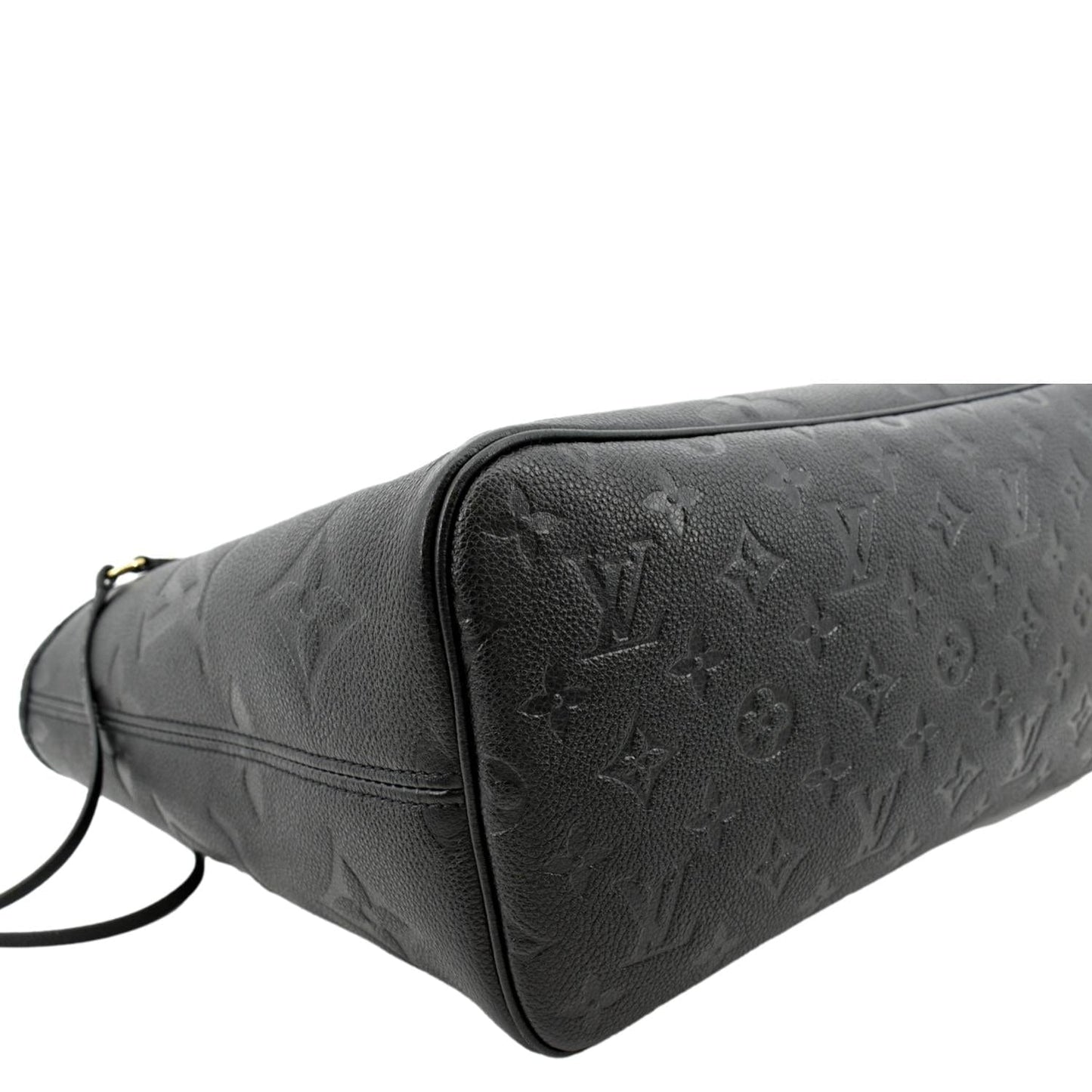 LOUIS VUITTON Neverfull MM Monogram Empreinte Tote Bag Black