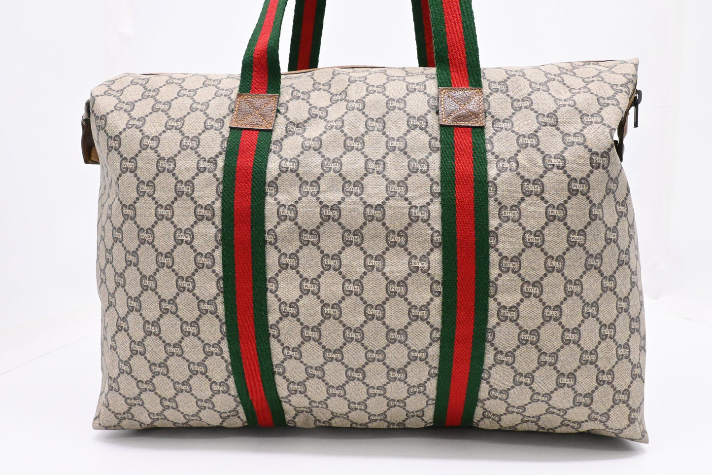 Gucci Plus Shoulder Travel Bag in GG Coated Canvas