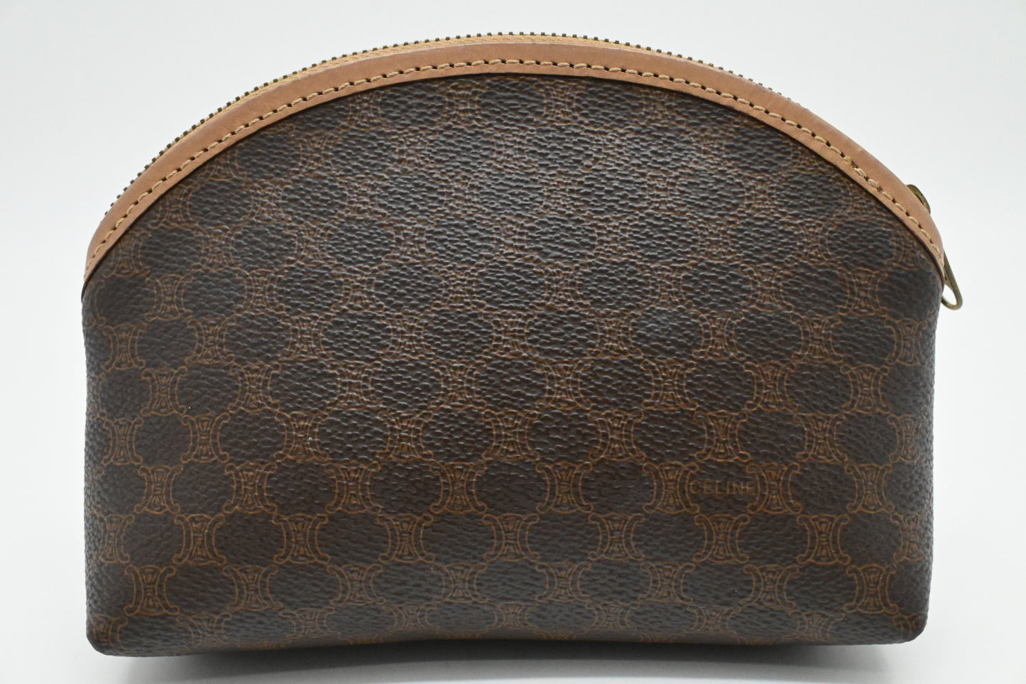 Celine Cosmetics Pouch in Macadam Canvas