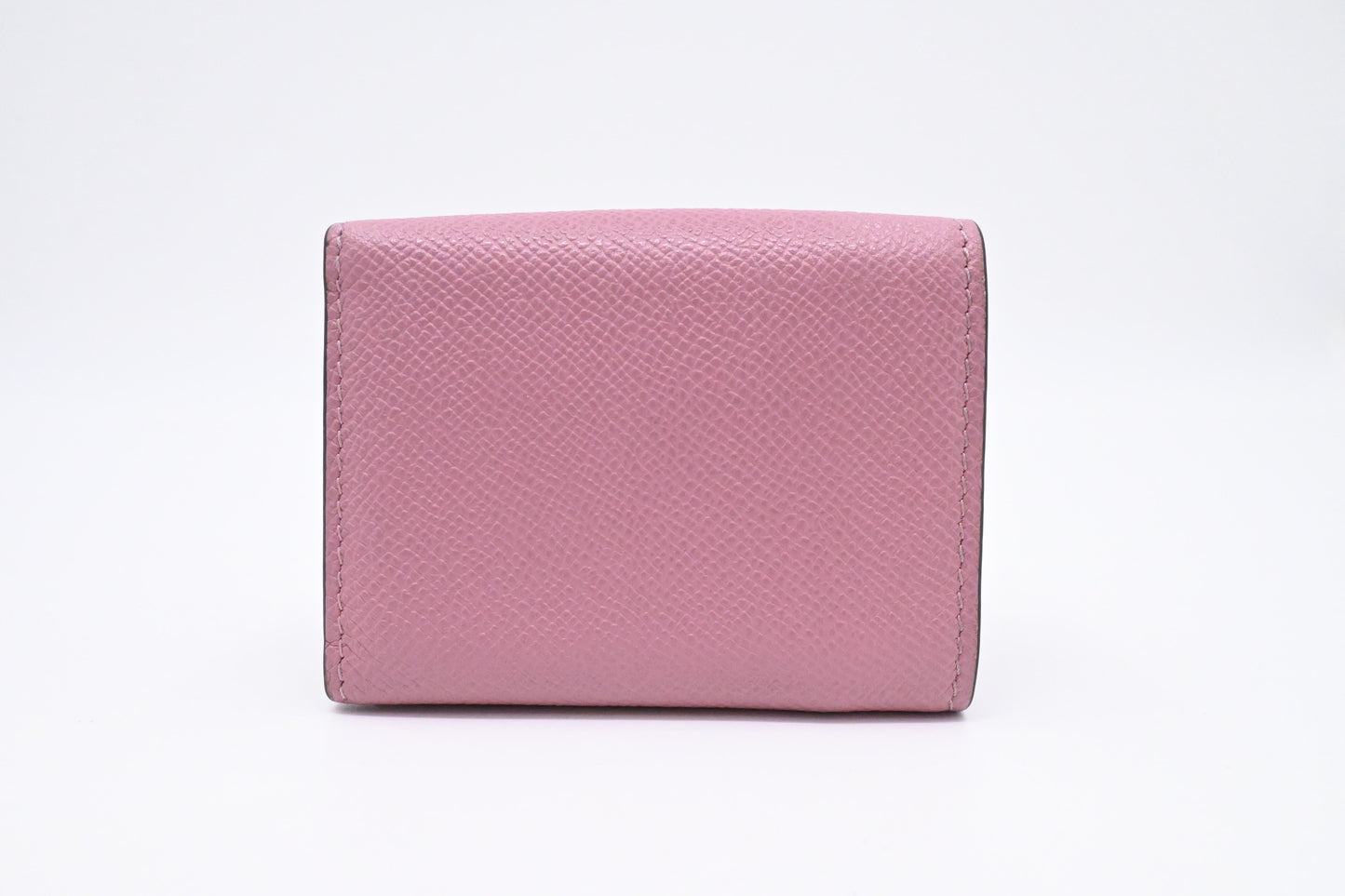 Dior Saddle Compact Wallet in Pink Leather