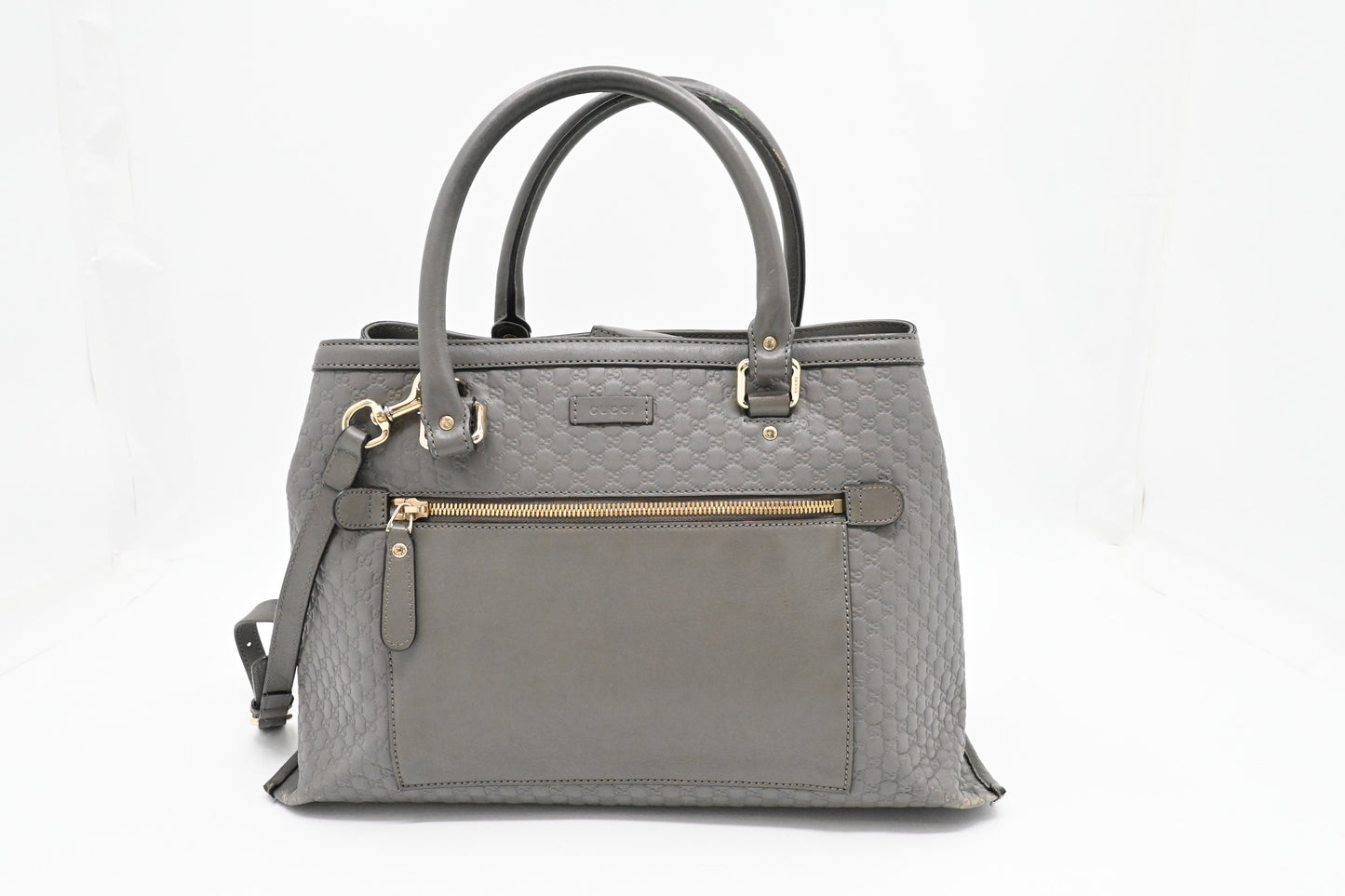 Gucci 2way Bag in Grey Microguccissima Leather