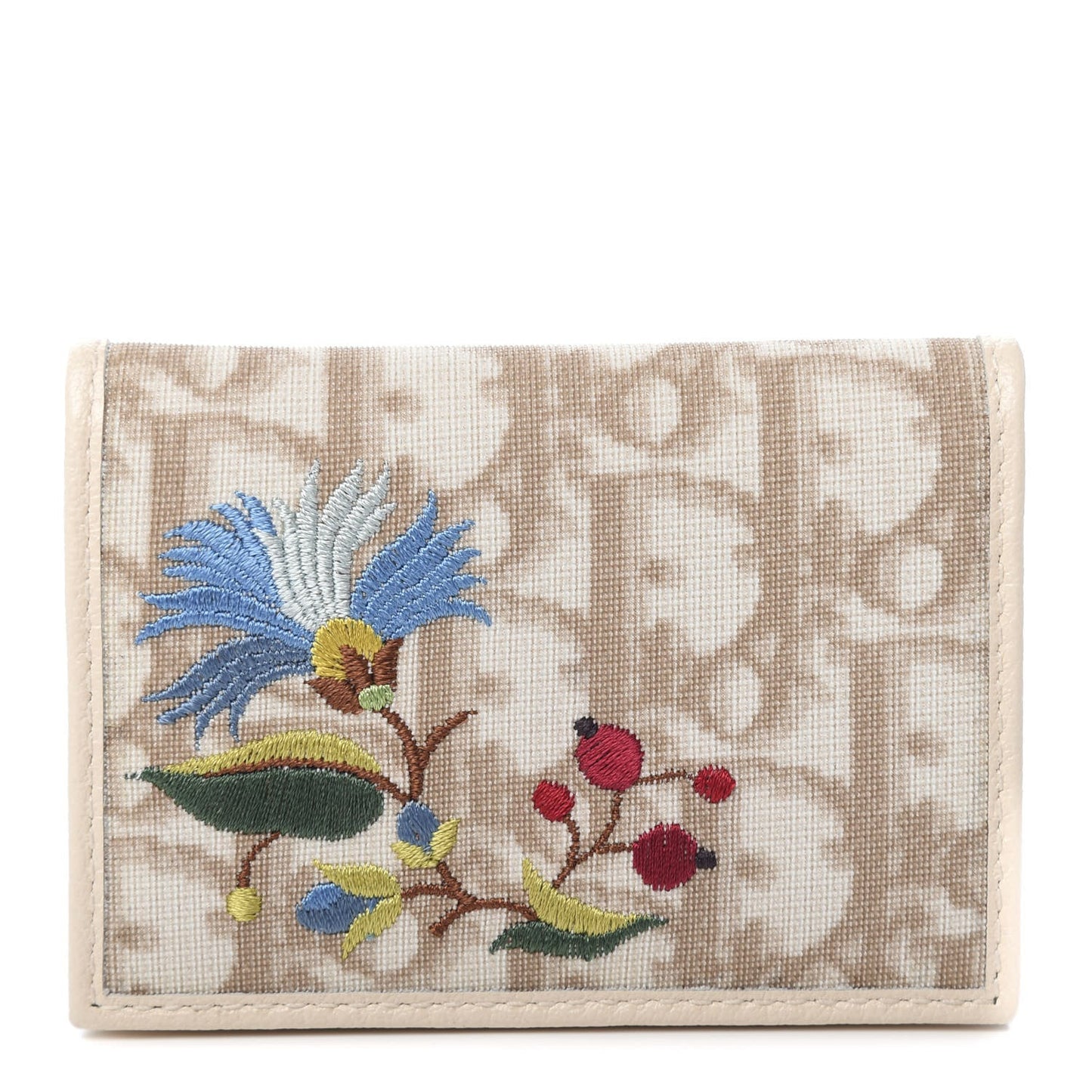 Christian Dior Monogram Vintage Flowers Card Holder
