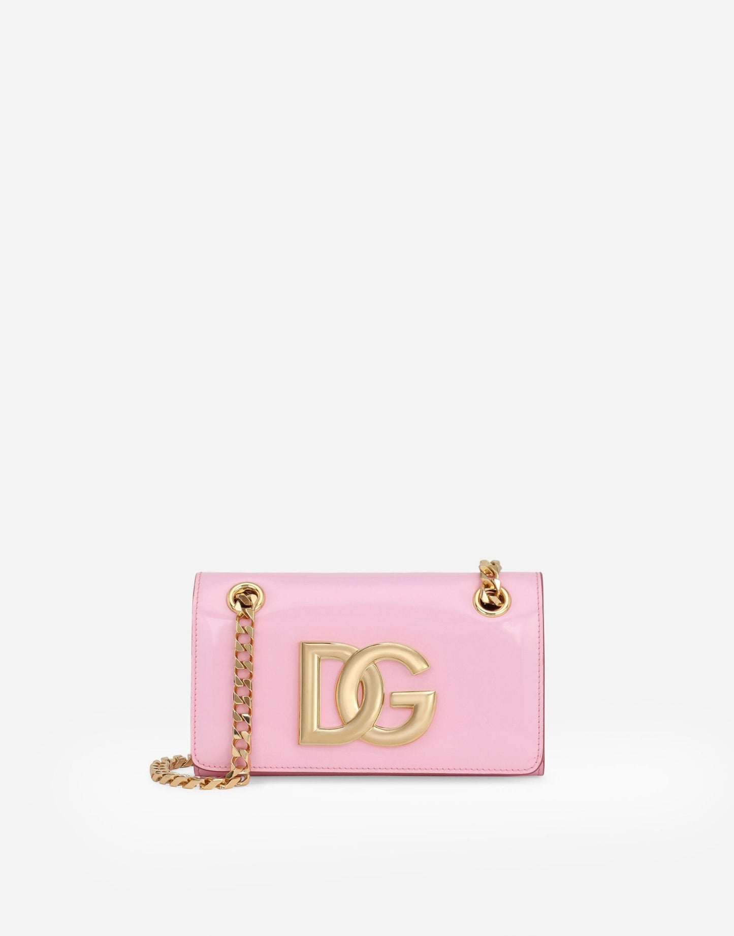 Dolce & Gabbana Polished Calfskin 3.5 Bag in Pink