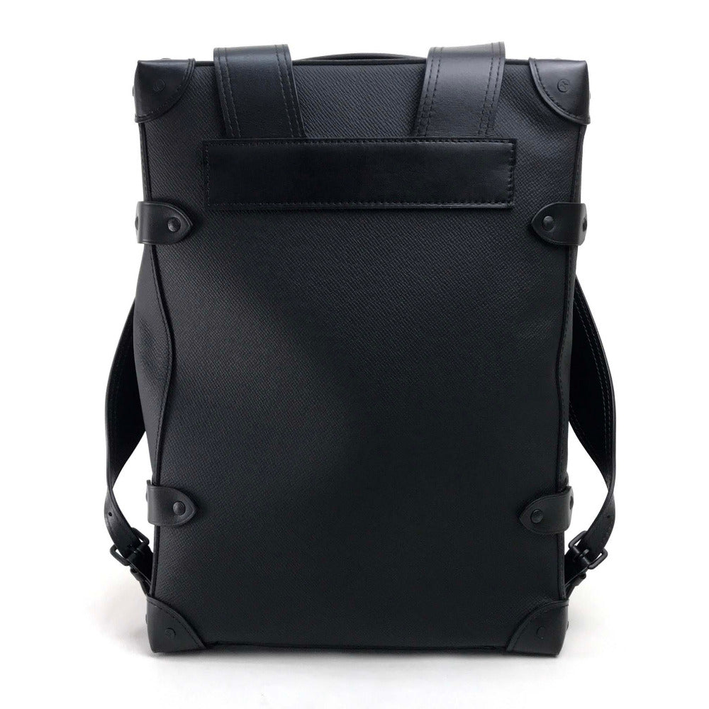 LOUIS VUITTON Backpack M30337 Taiga Leather black taiga rainbow Soft Trunk Backpack PM